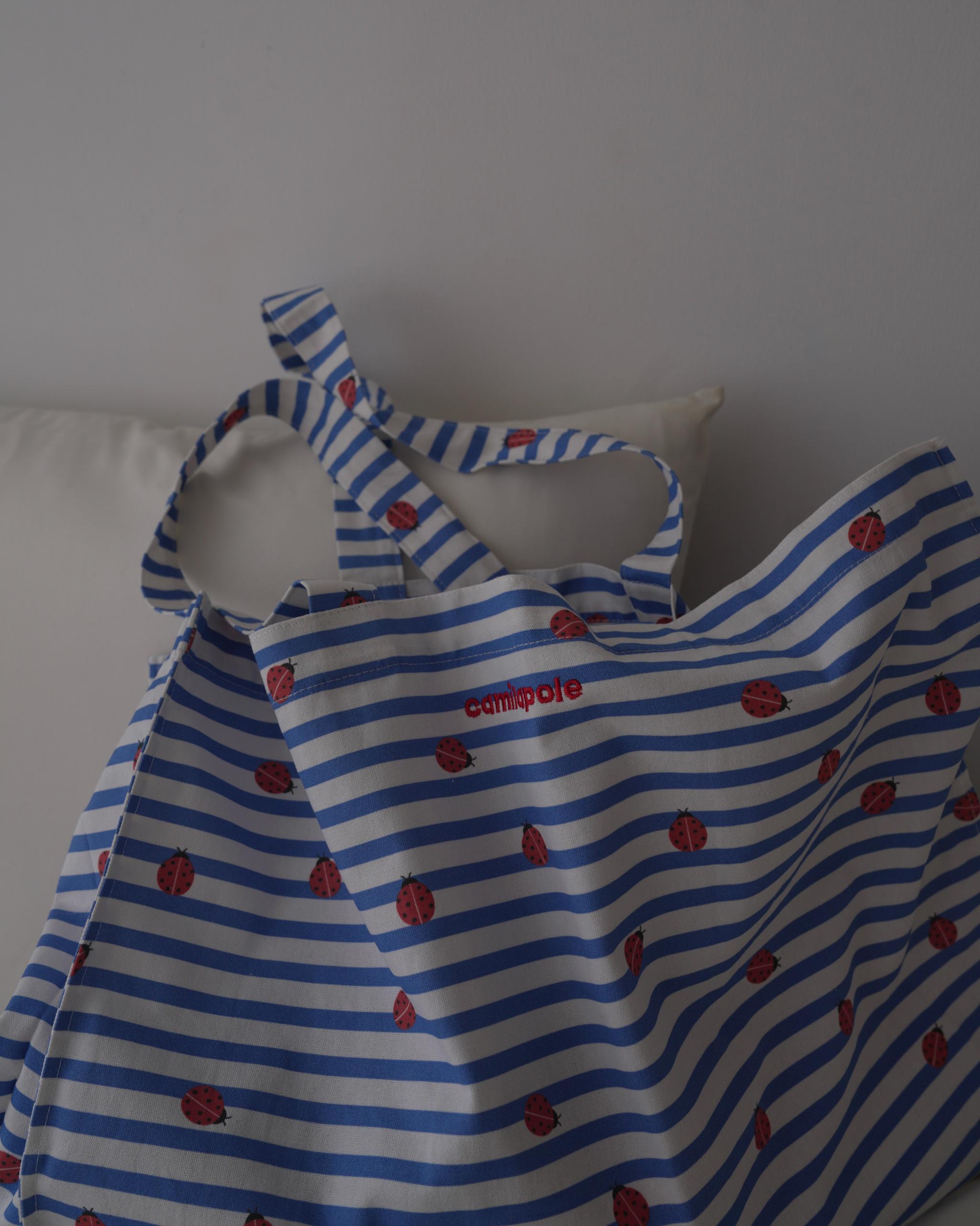 camilapole Ladybug Stripe Tote