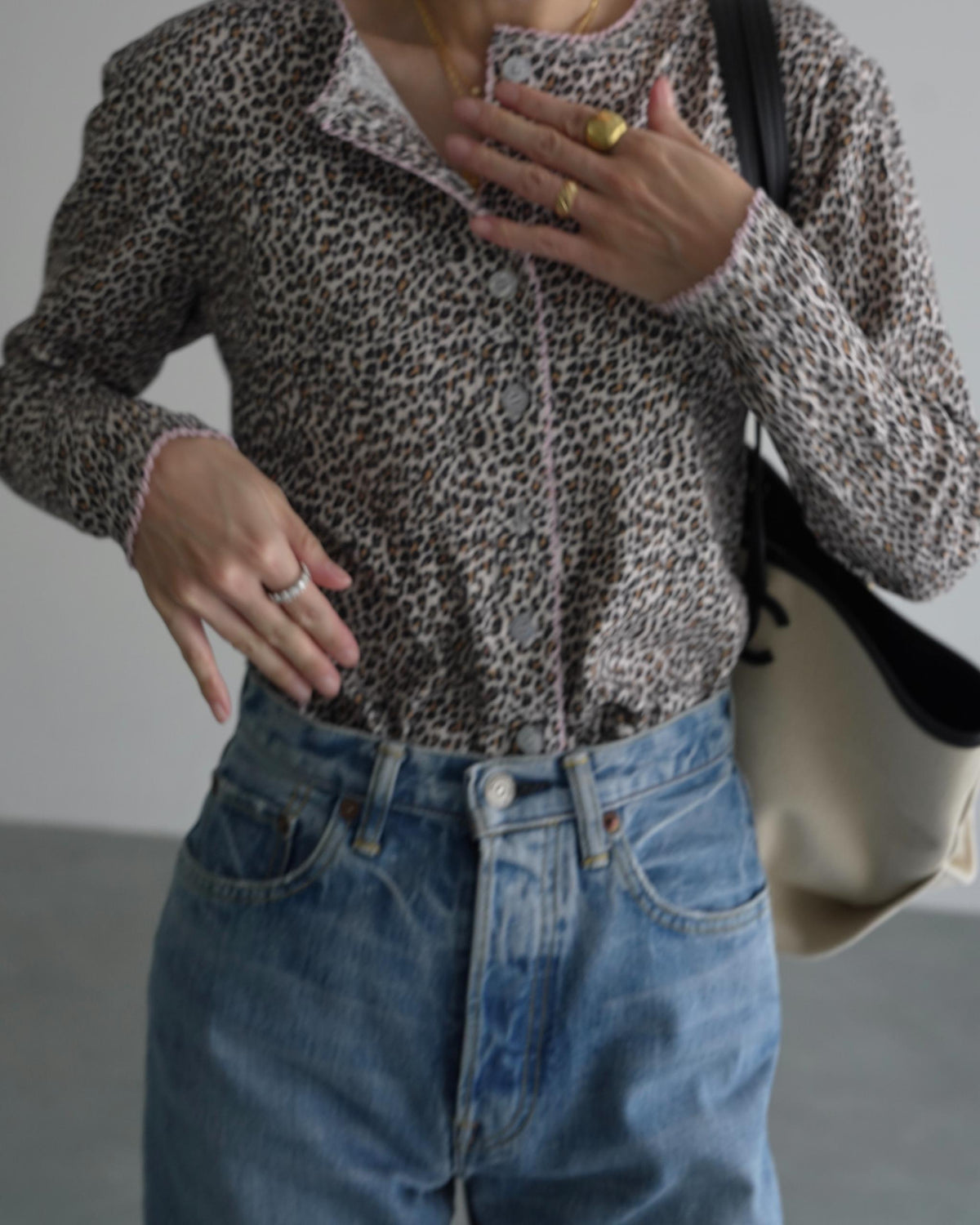 【POPUP先行/10.16 NEW】CAMILAPOLE LITTLE LEOPARD CARDIGAN / LADIES