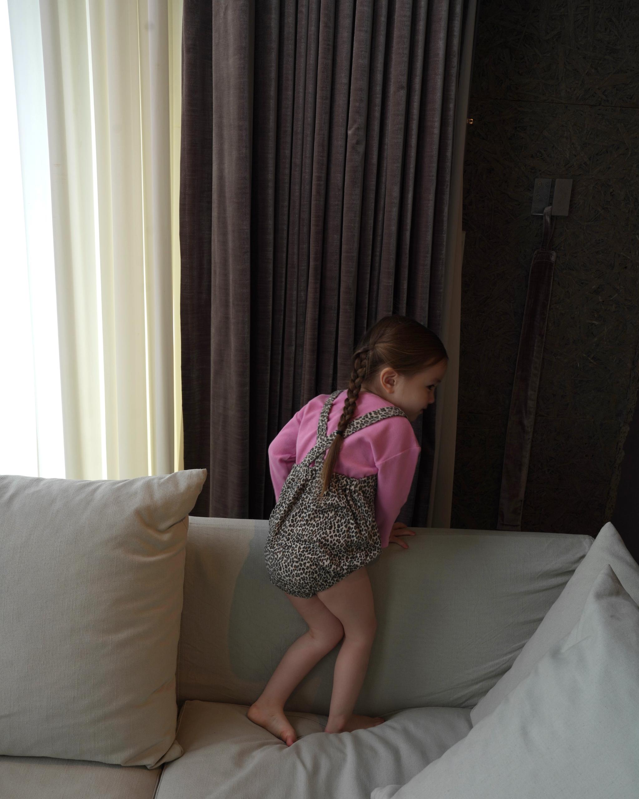 【 8.14 21:00〜LAUNCH 】CAMILAPOLE Little Leopard Bubble Romper