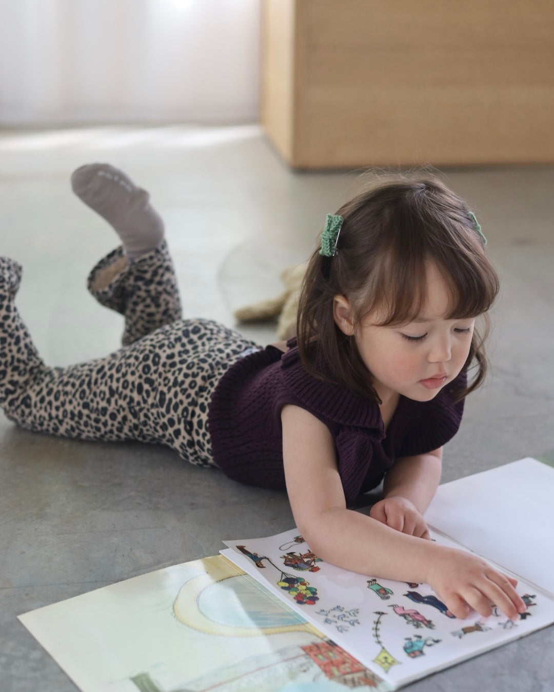 POIMERI petit leopard flare pants