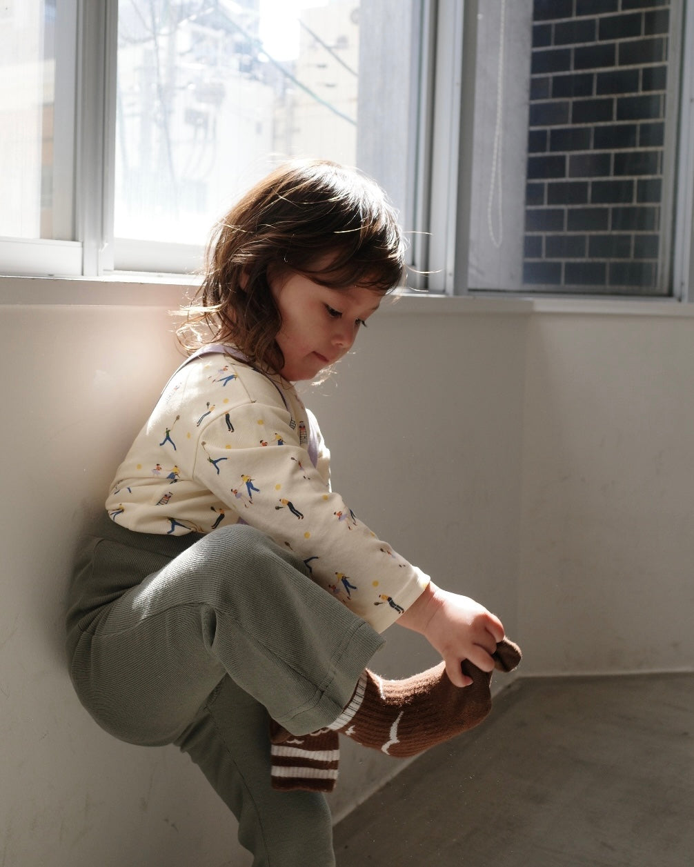 paperbalm Flared pants with suspenders