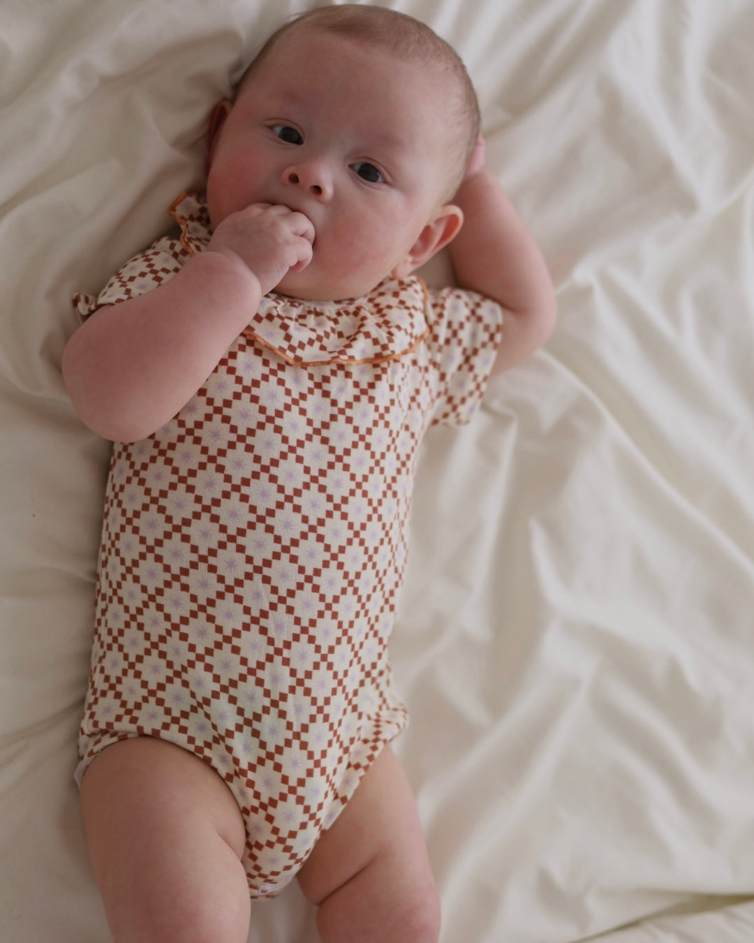 poimeri fig camel frill rompers