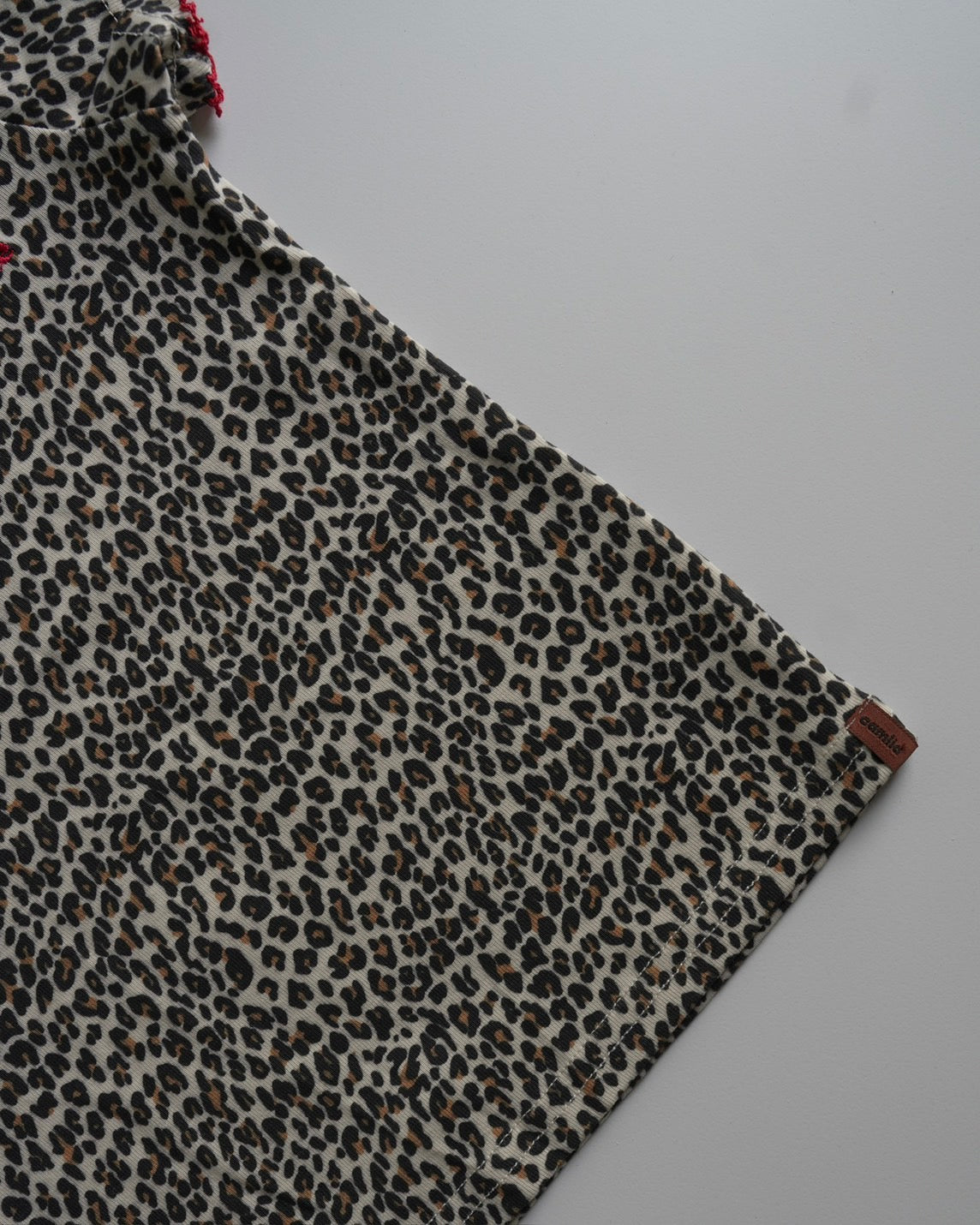 camilapole Little Leopard Picot Top