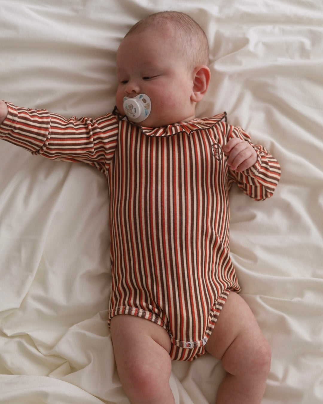POIMERI Orangette stripe rompers