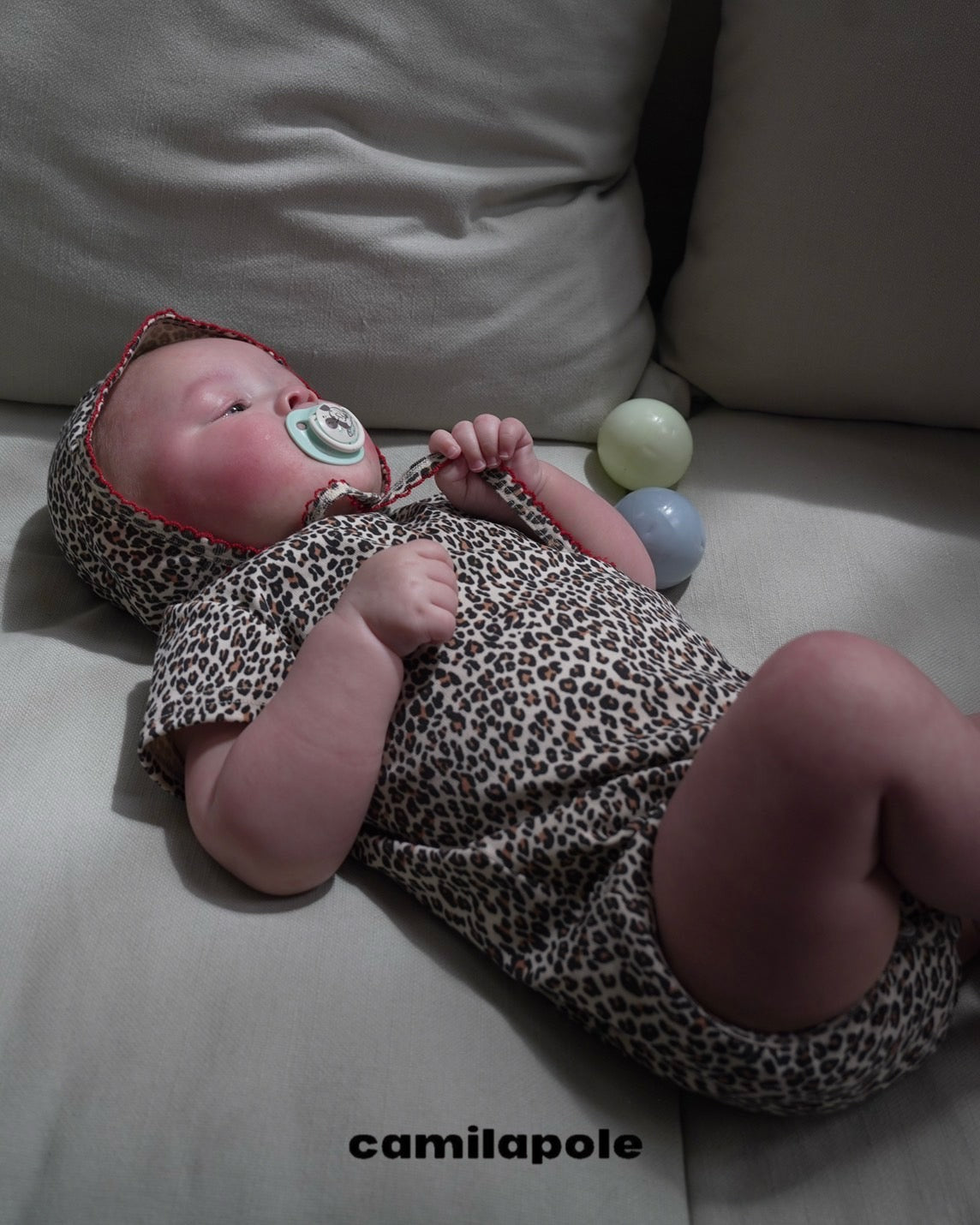 camilapole Little Leopard Short Romper