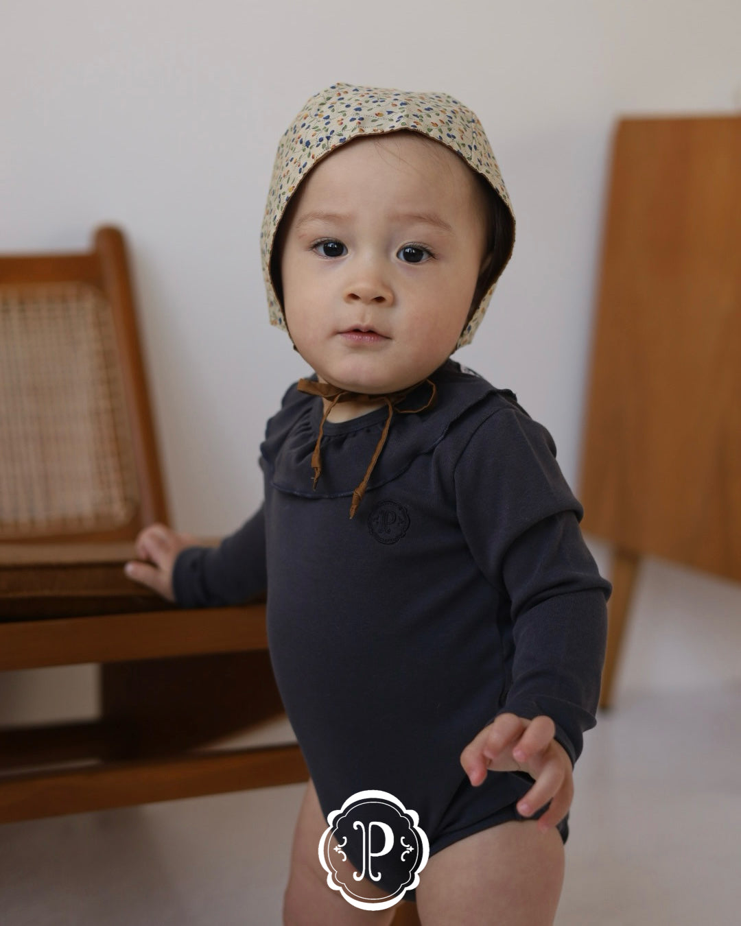 【2026 s/s 1st delivery】POIMERI charcoal frill rompers