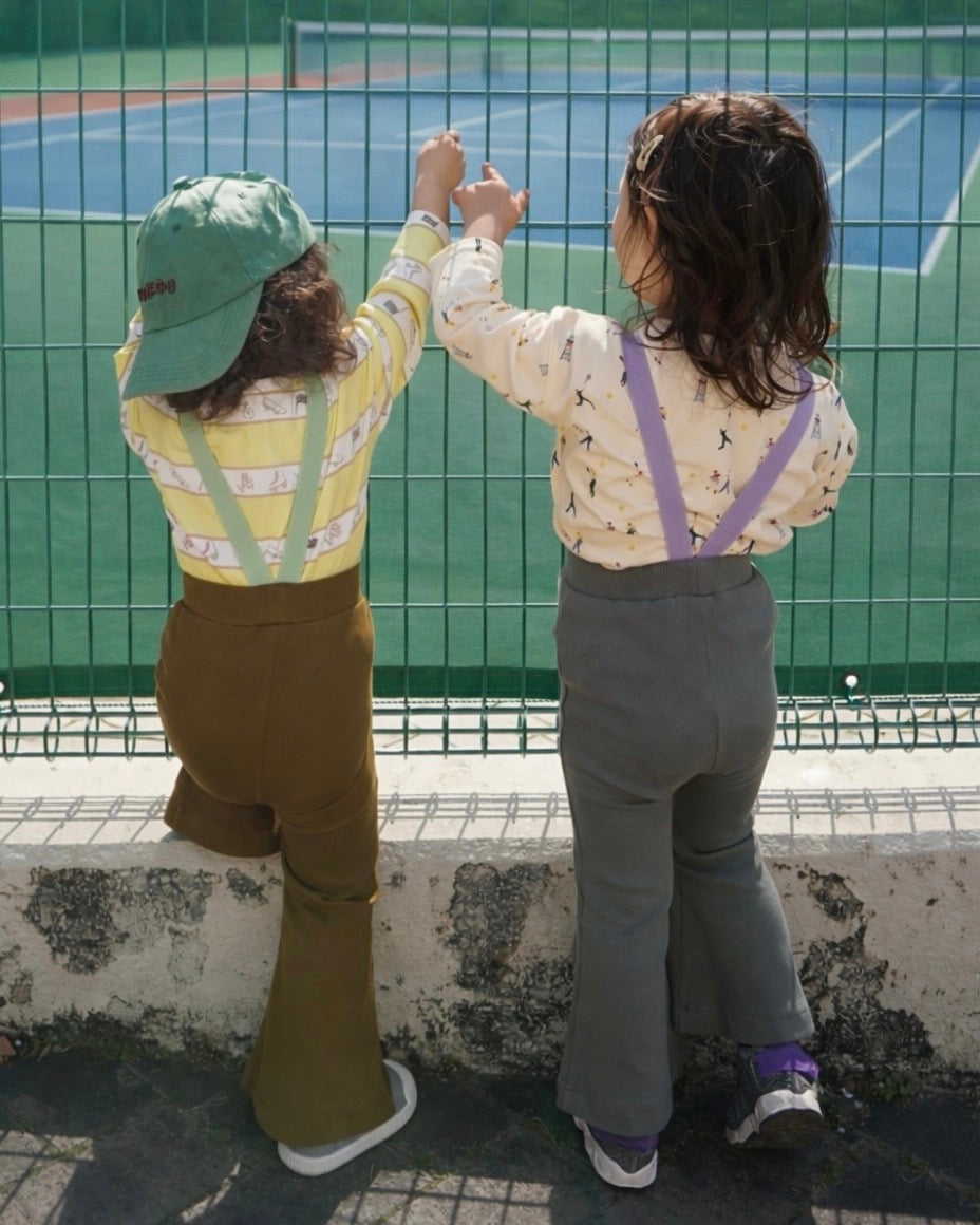 【 6.24 21:00~RESTOCK 】paperbalm Flared pants with suspenders