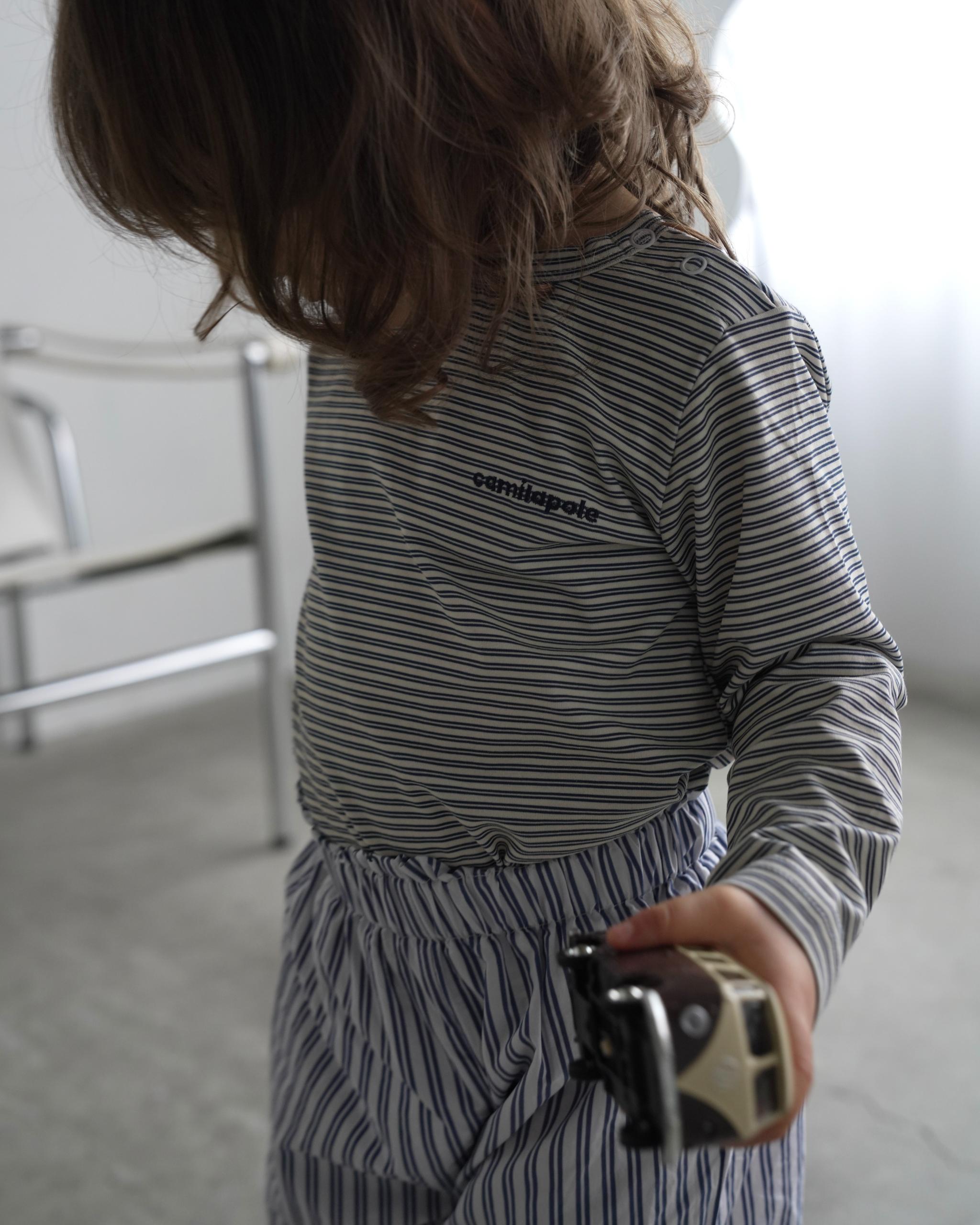 camilapole Ink Stripe Top