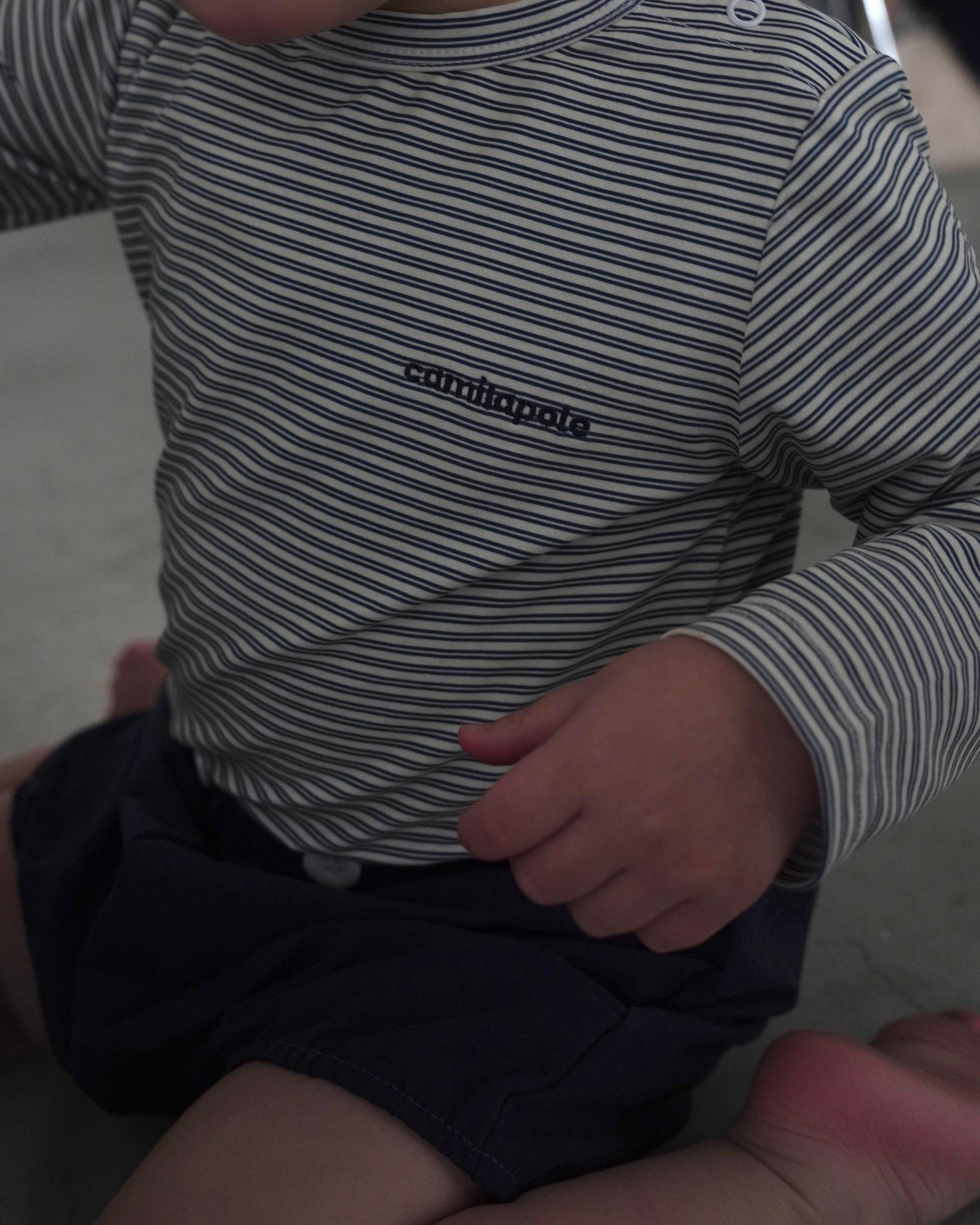 camilapole Ink Stripe Top