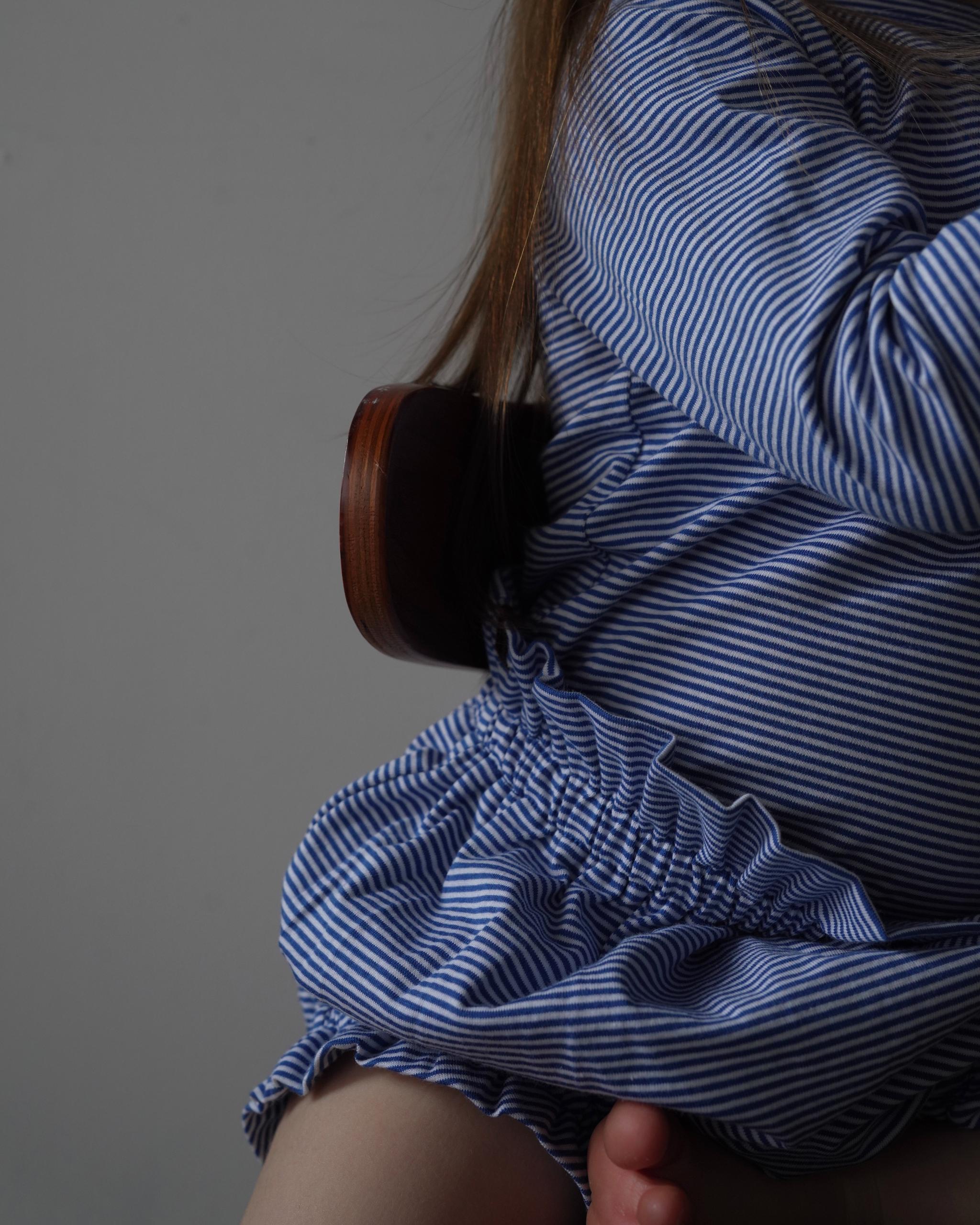 camilapole Petit Stripe Top – Blue