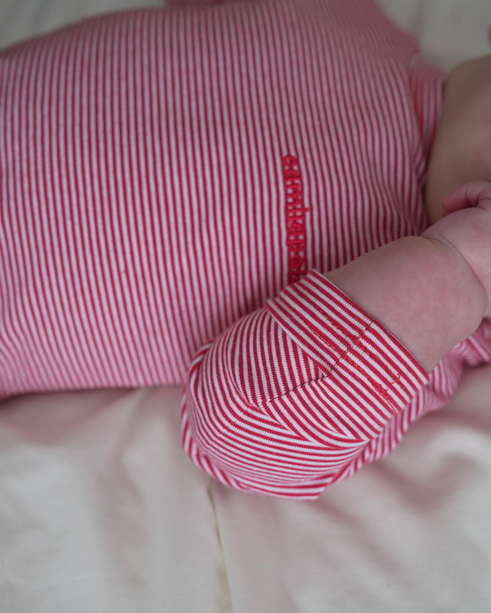 camilapole Petit Stripe Romper – Red