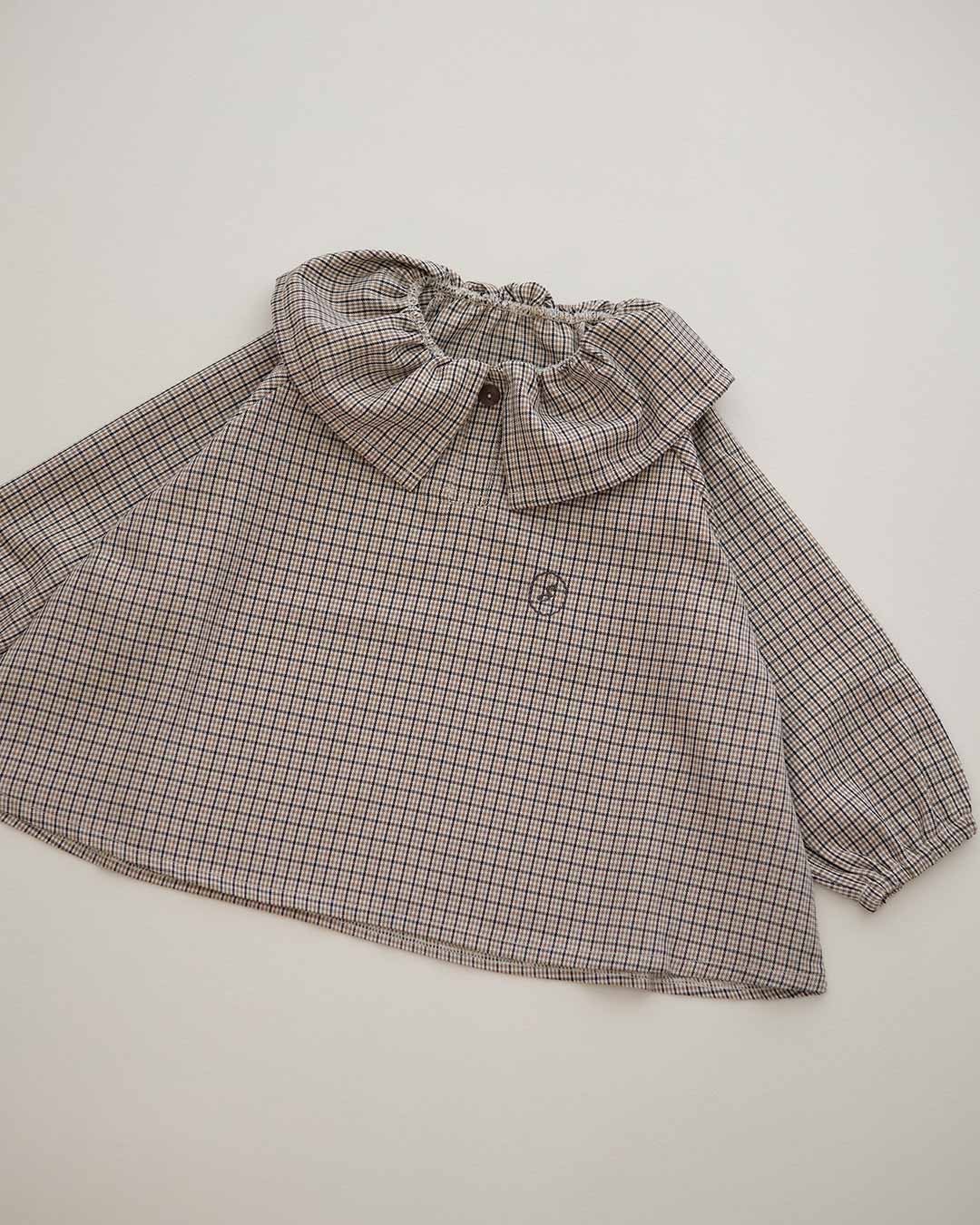 【10/22(wed)12:00 Launch】Sable gentle check blouse