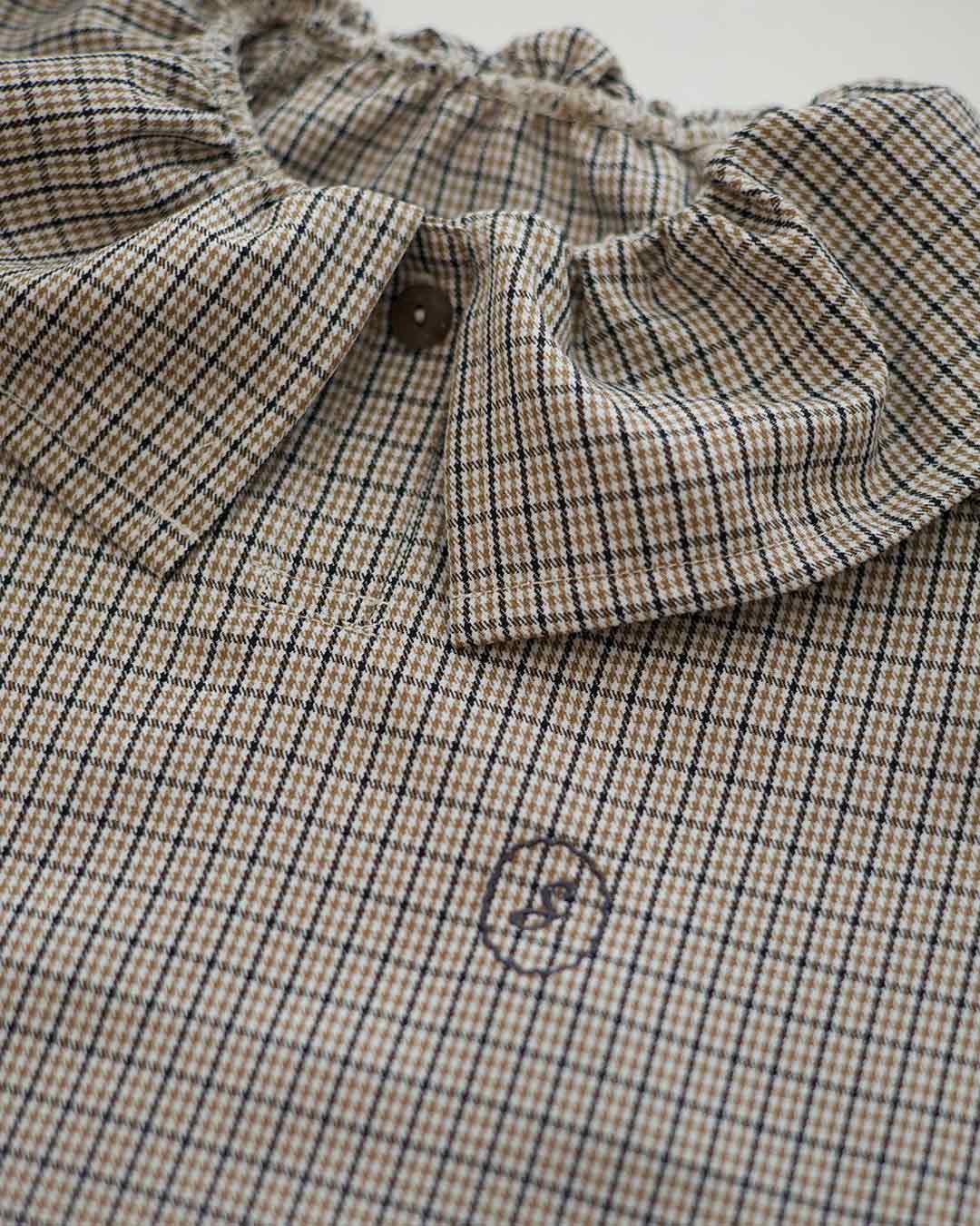 【10/22(wed)12:00 Launch】Sable gentle check blouse