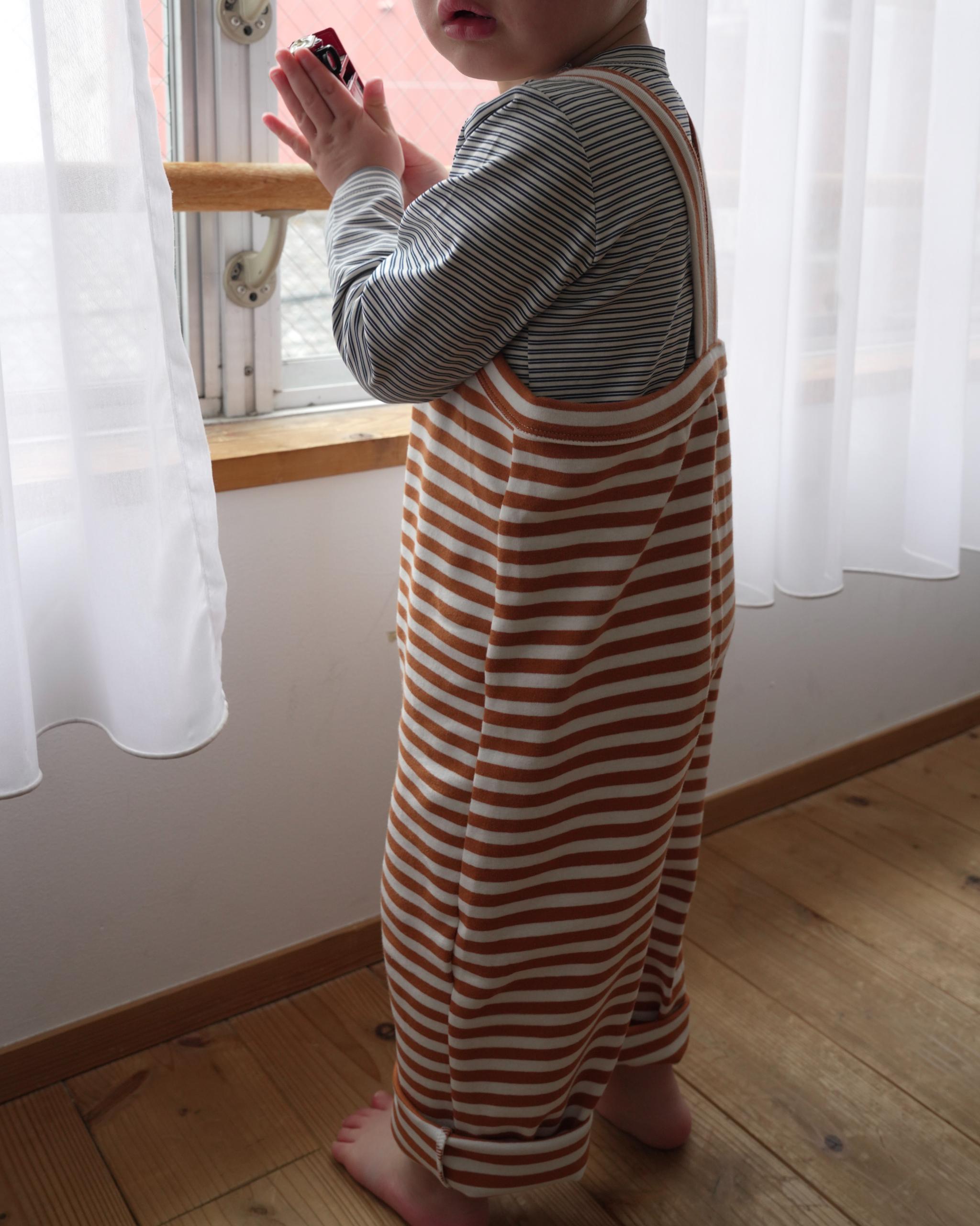 camilapole Soft Stripe Overalls - Caramel
