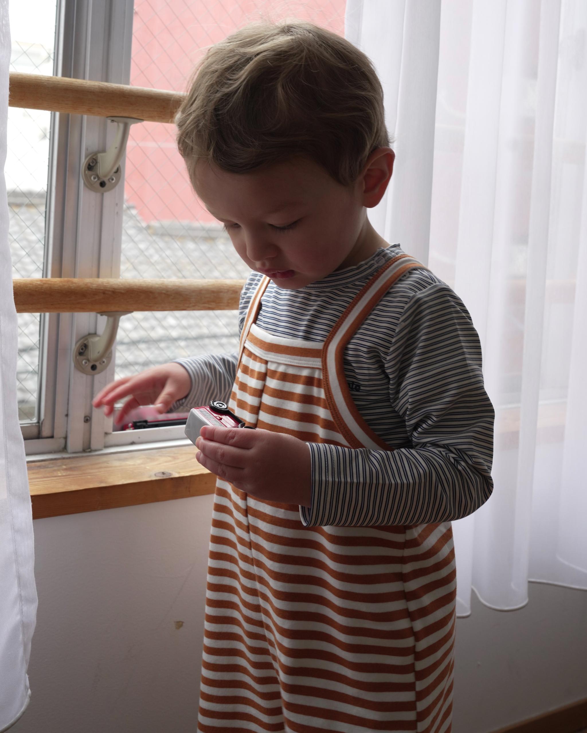 camilapole Soft Stripe Overalls - Caramel