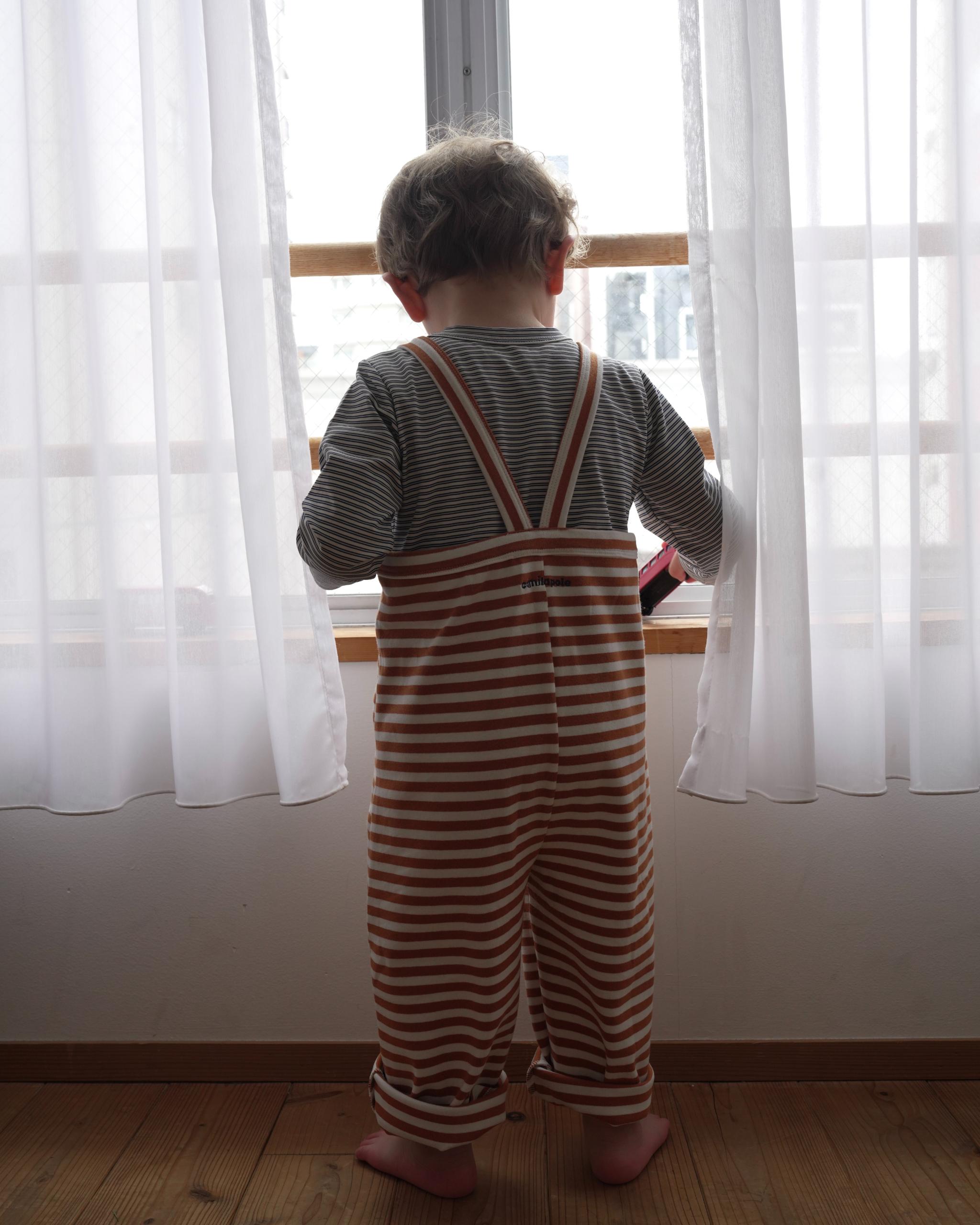 camilapole Soft Stripe Overalls - Caramel