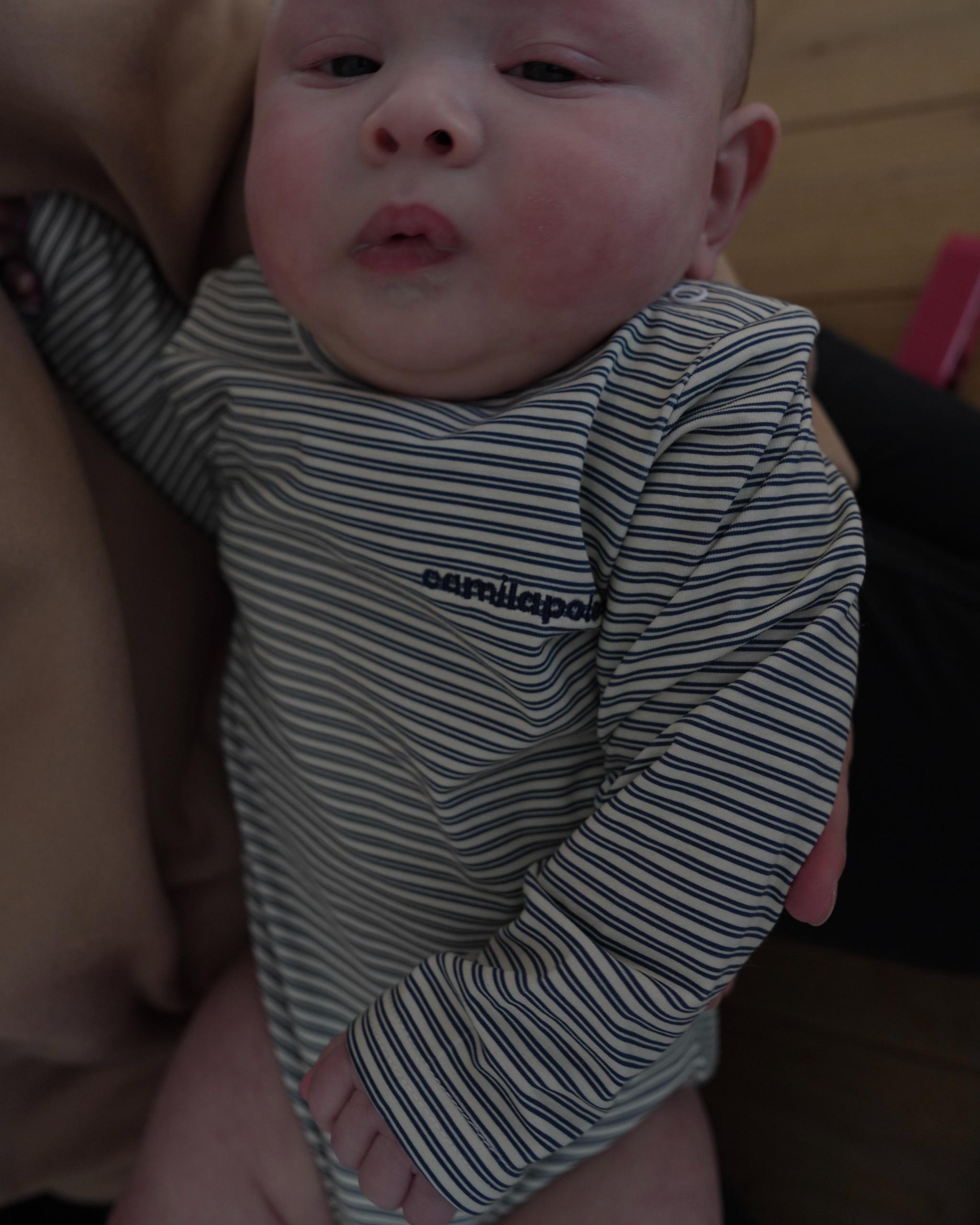 camilapole Ink Stripe Romper