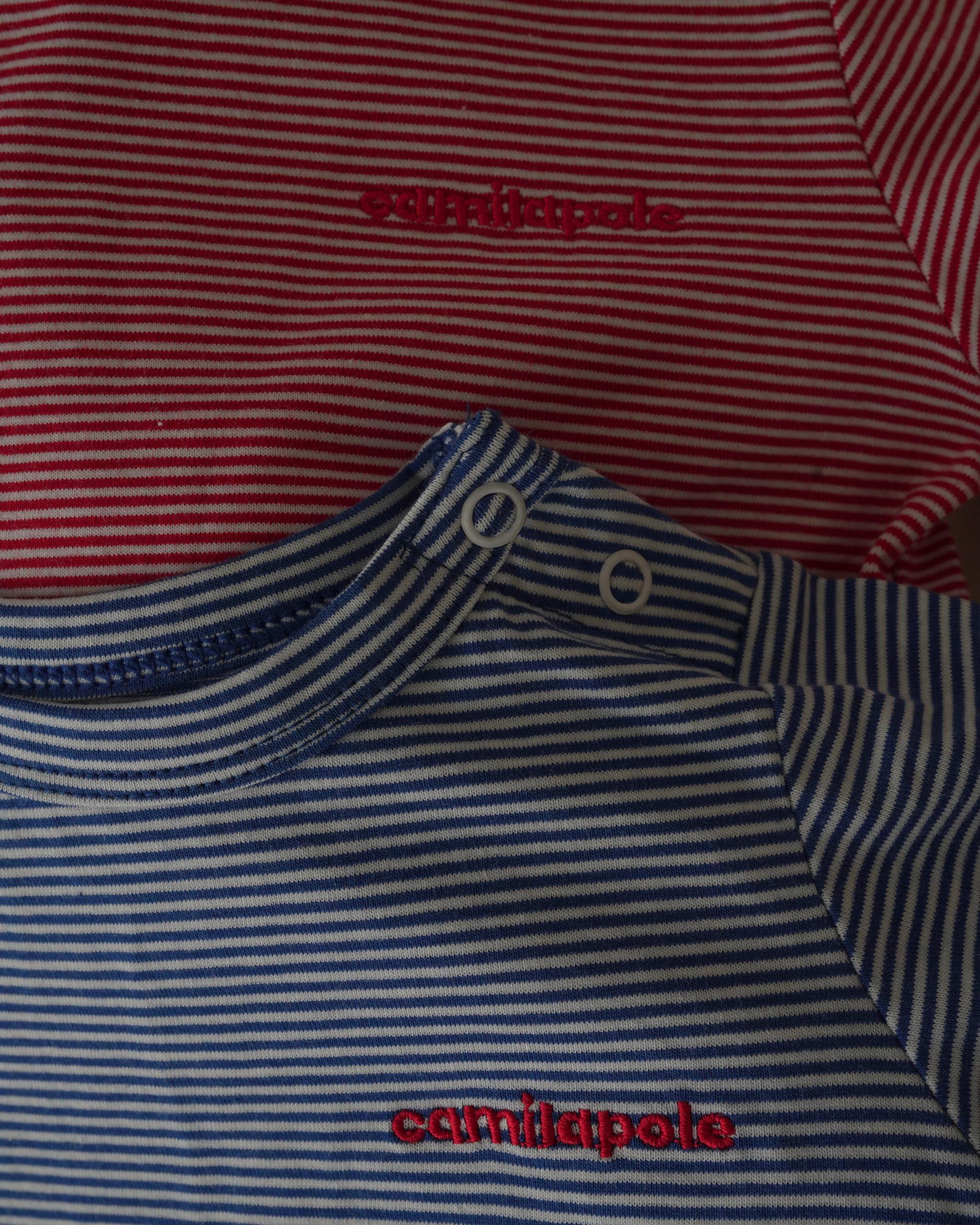 camilapole Petit Stripe Top – Blue