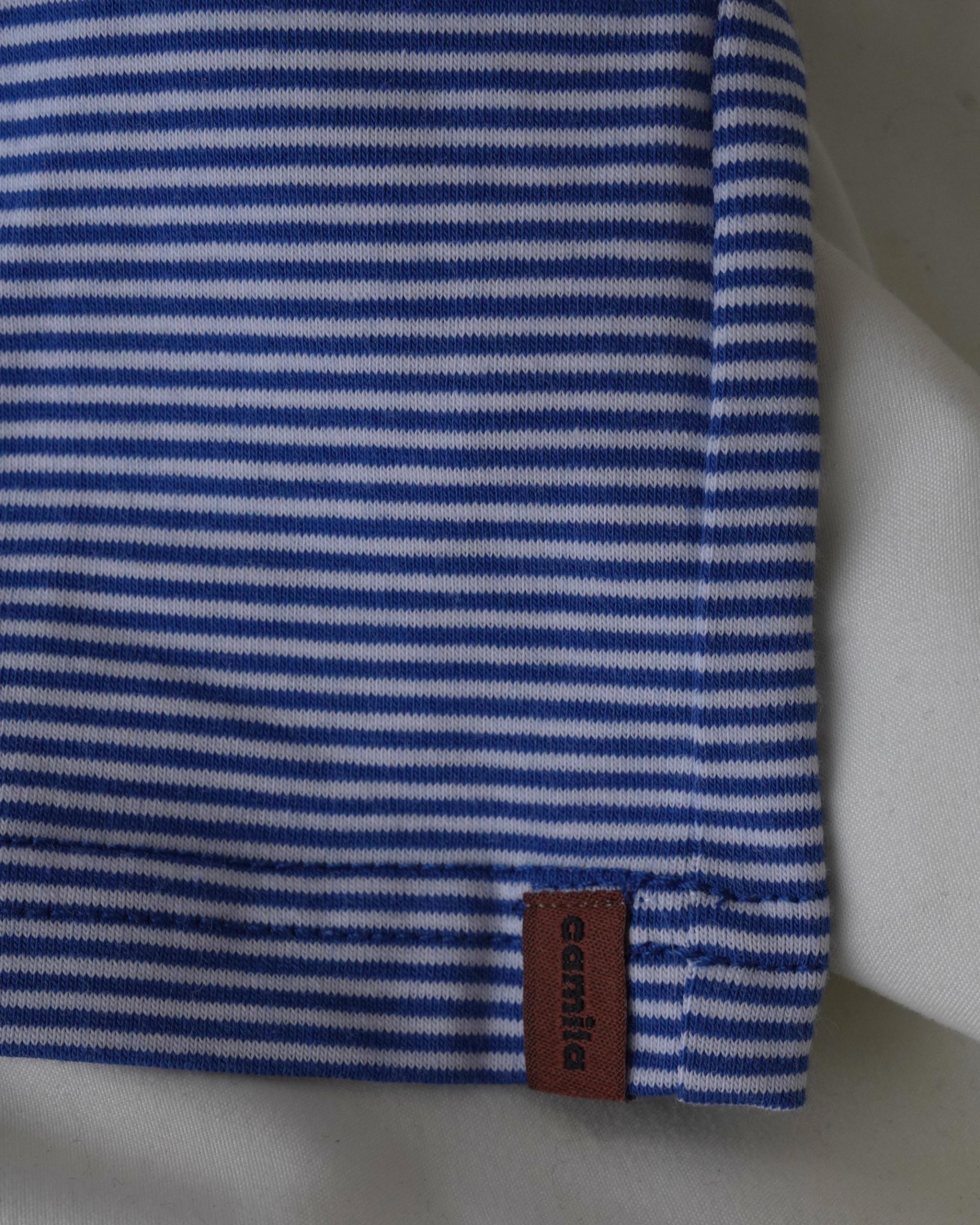 camilapole Petit Stripe Top – Blue