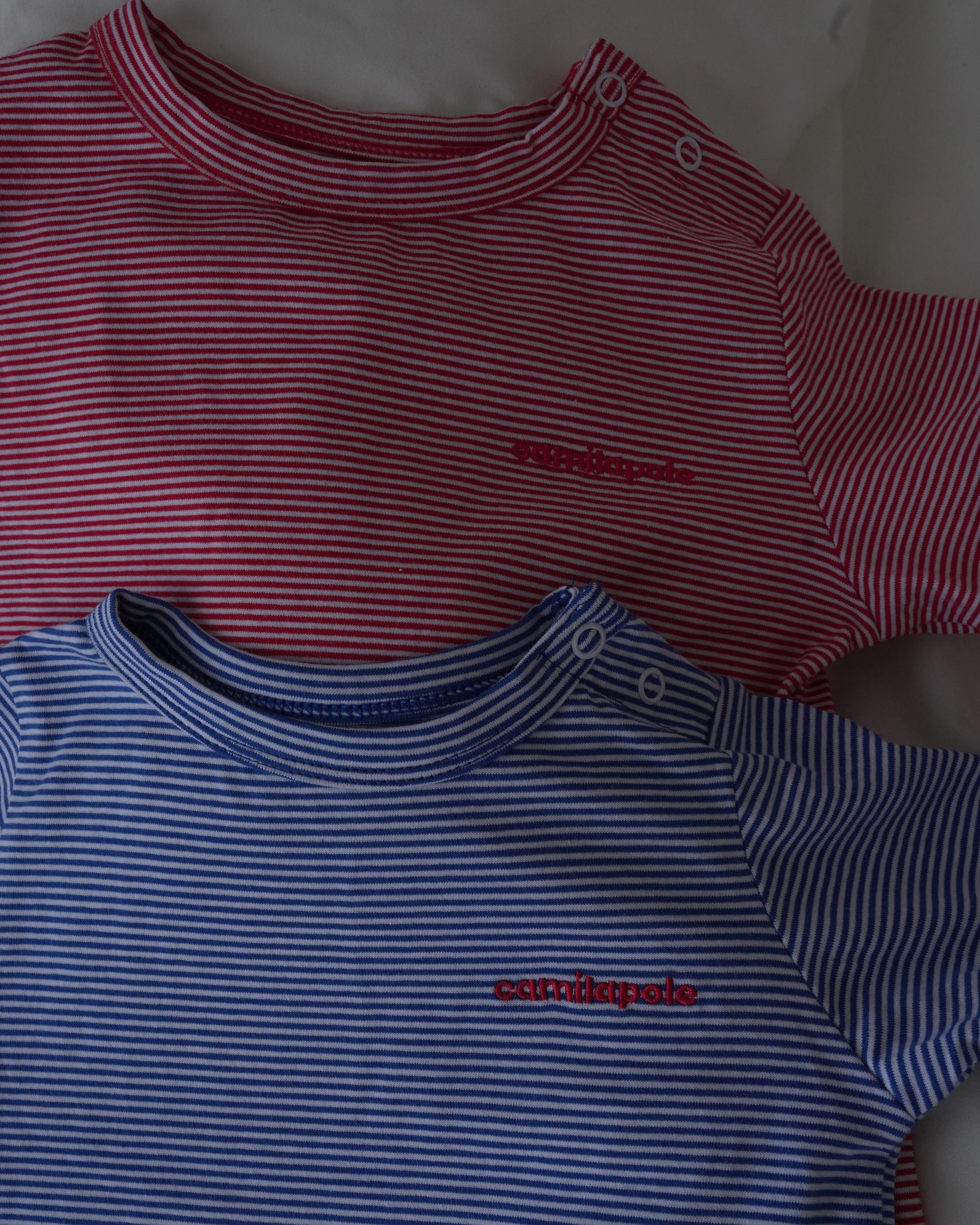 camilapole Petit Stripe Top – Red