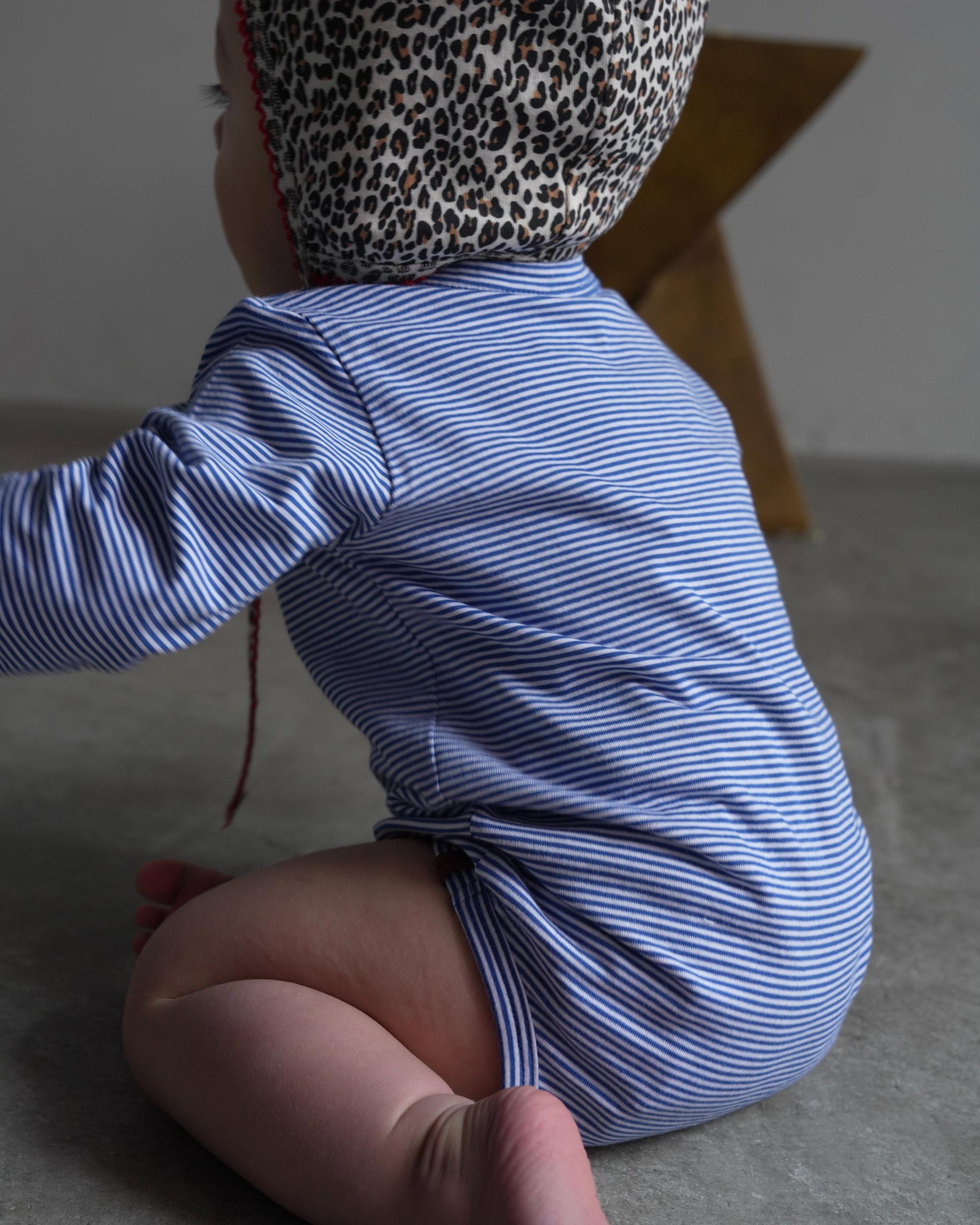 camilapole Petit Stripe Romper – Blue