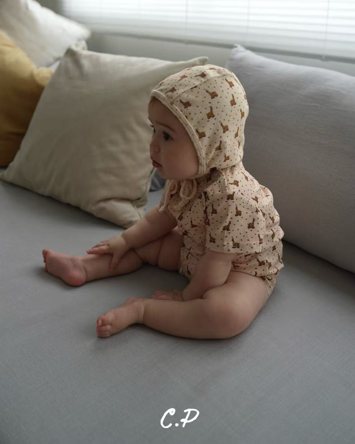 【 7.17 21:00〜NEW 】CAMILAPOLE Caramel Giraffe Romper