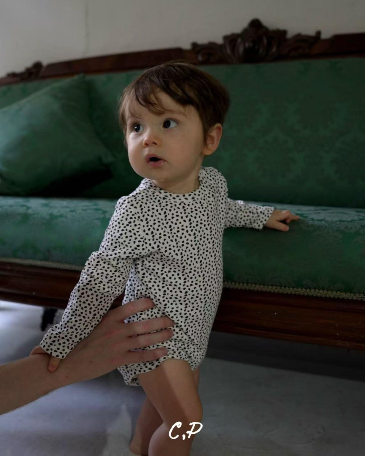 【 9.11 21:00 Launch 】CAMILAPOLE Dalmatian Dot Romper