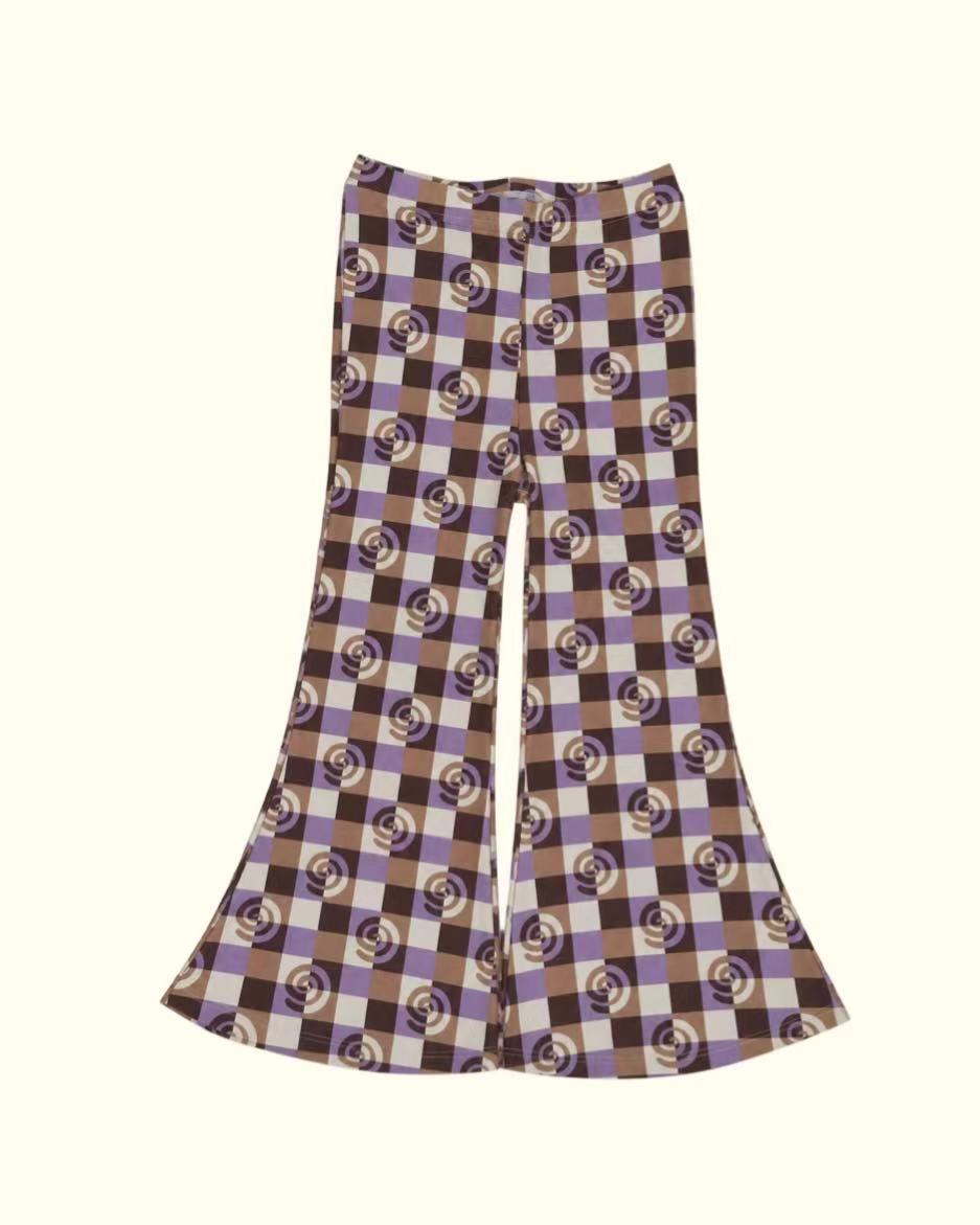 【paper balm】 SWIRL CHECK PANTS