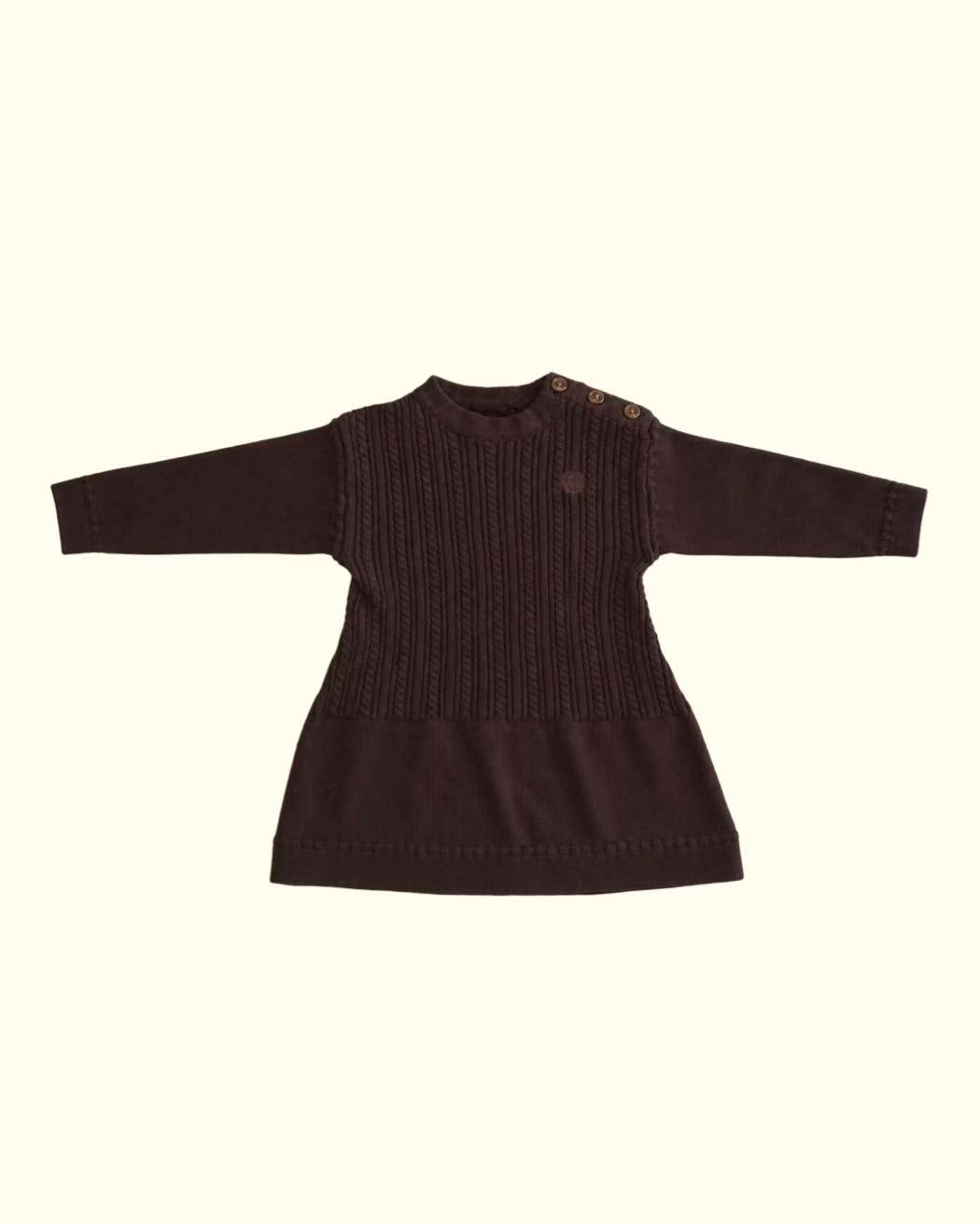 【POPUP先行/10.16 NEW】Catty&Catty BROWN KNIT DRESS