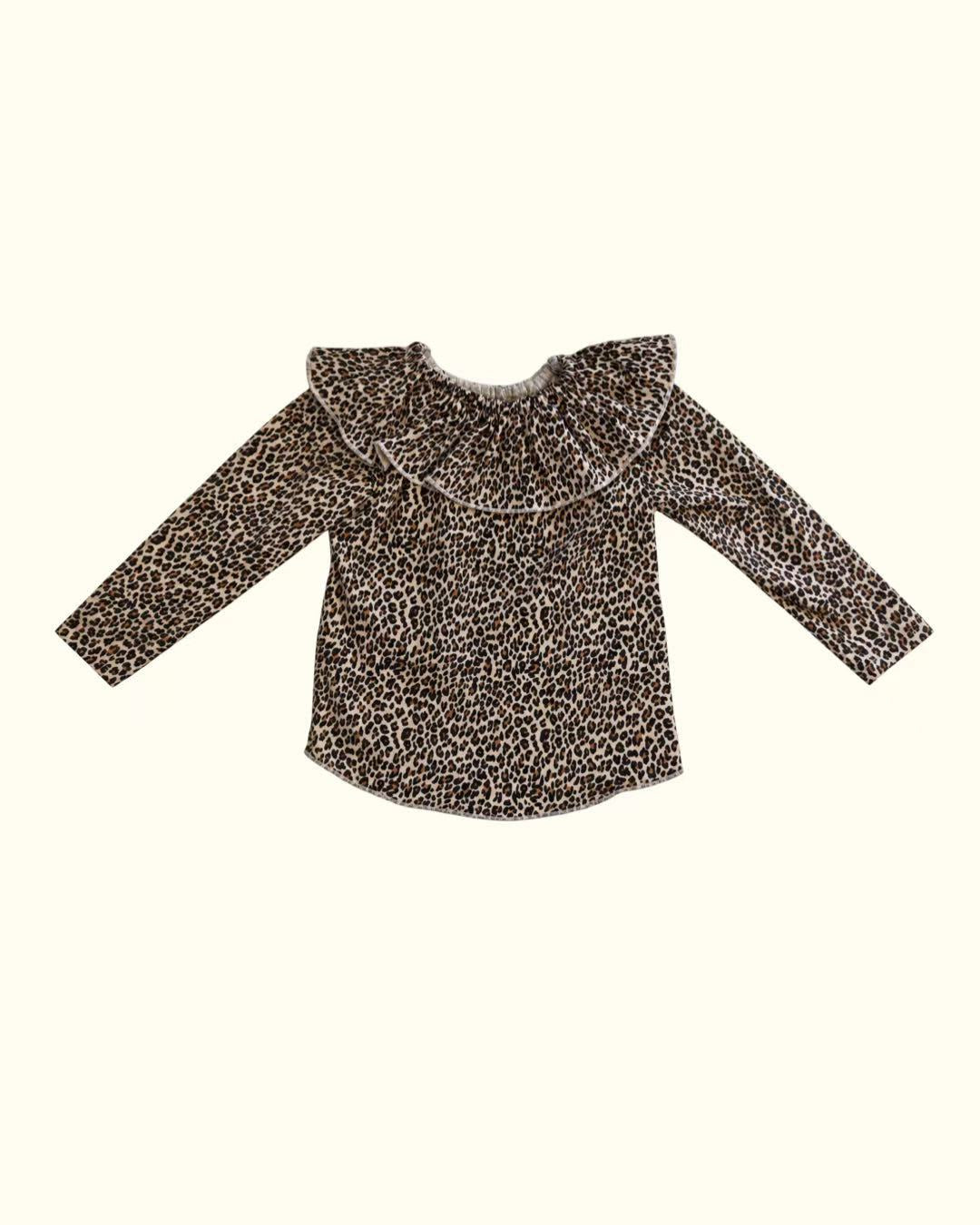 【CAMILAPOLE】LITTLE LEOPARD RUFFLE TOP