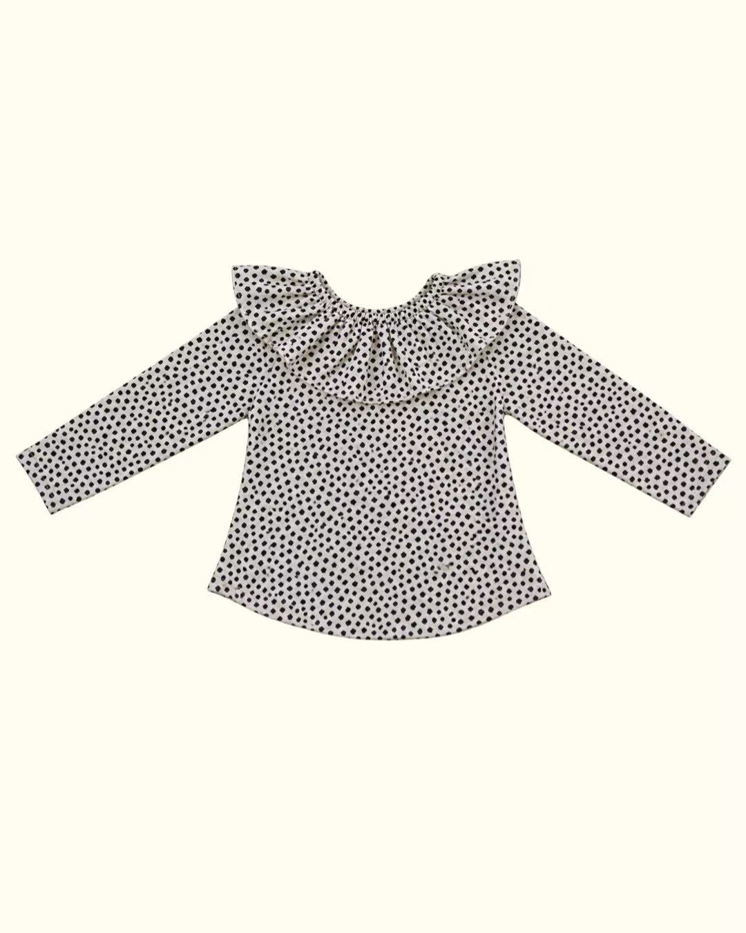 【CAMILAPOLE】DALMATIAN DOT RUFFLE TOP