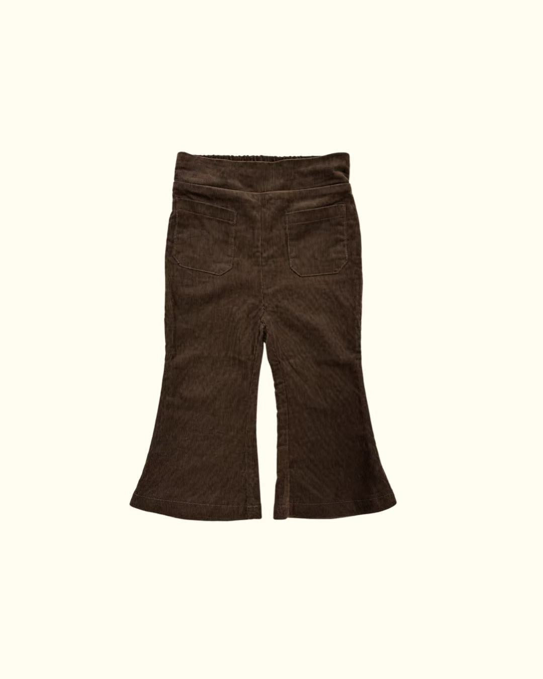 【POPUP先行/10.16 NEW】Catty&Catty CHOCOLATE CORDUROY FLARE PANTS/KIDS SIZE