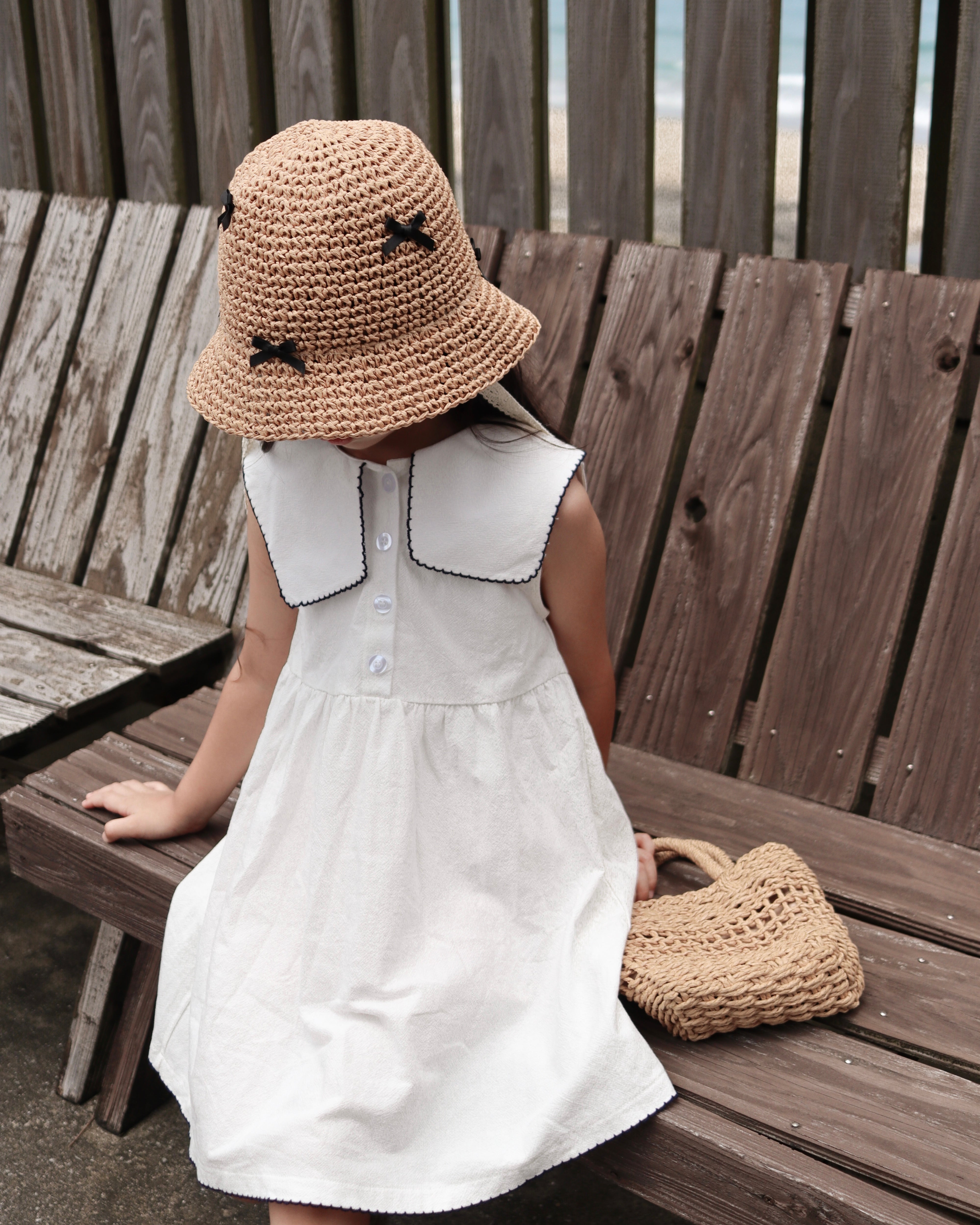【@__ricoworld__さん オリジナル企画】Little Ribbon Straw Hat