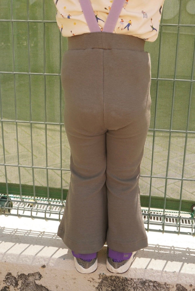 paperbalm  Flared pants with suspenders