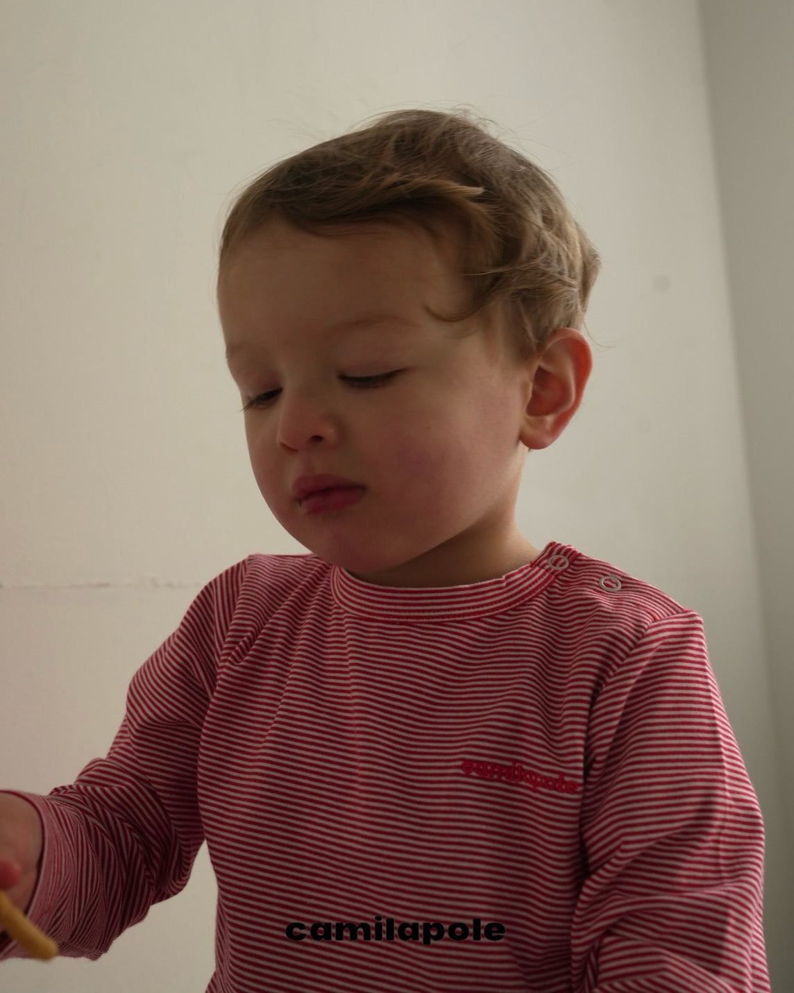 camilapole  Petit Stripe Top – Red