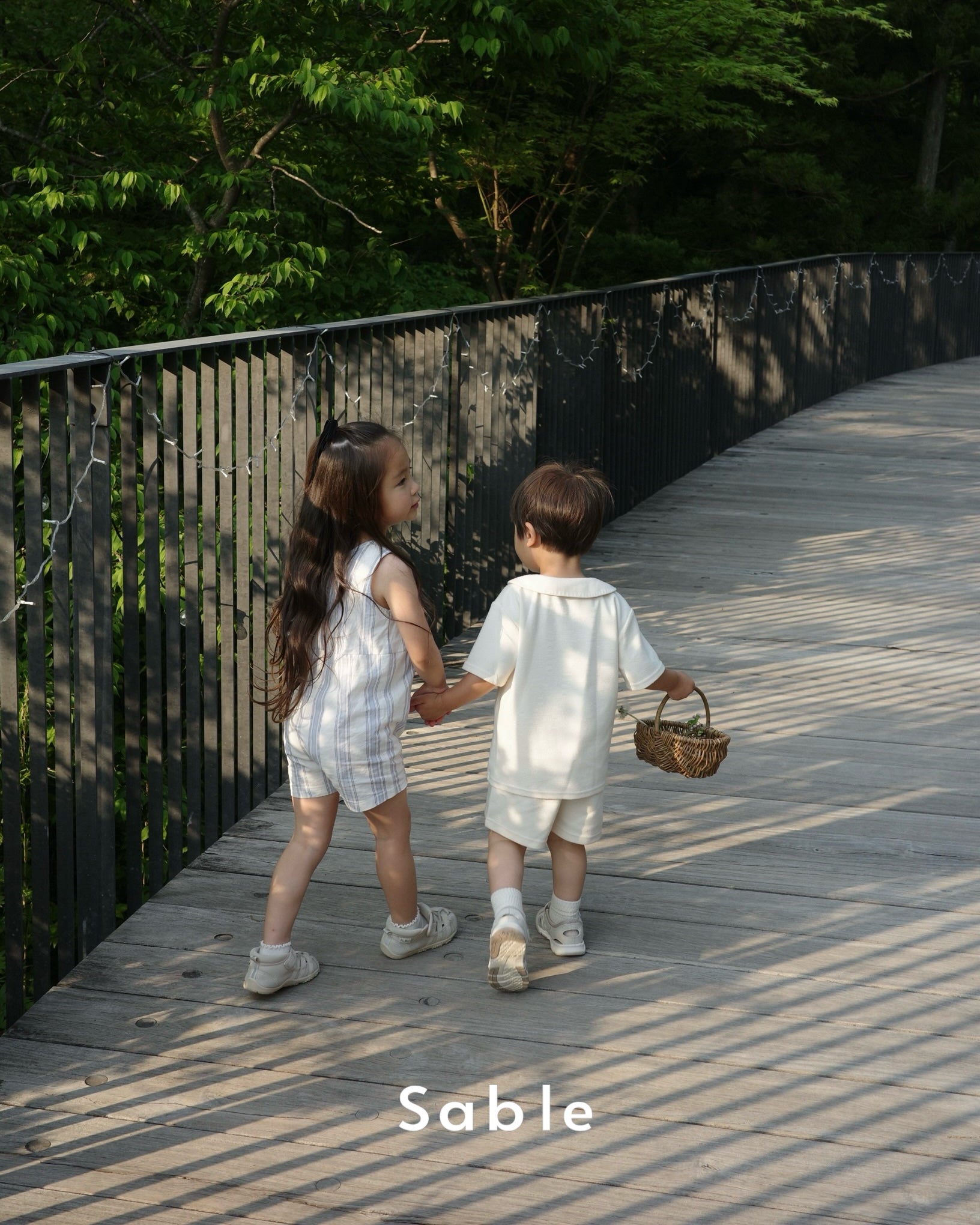 sable  stripe rompers