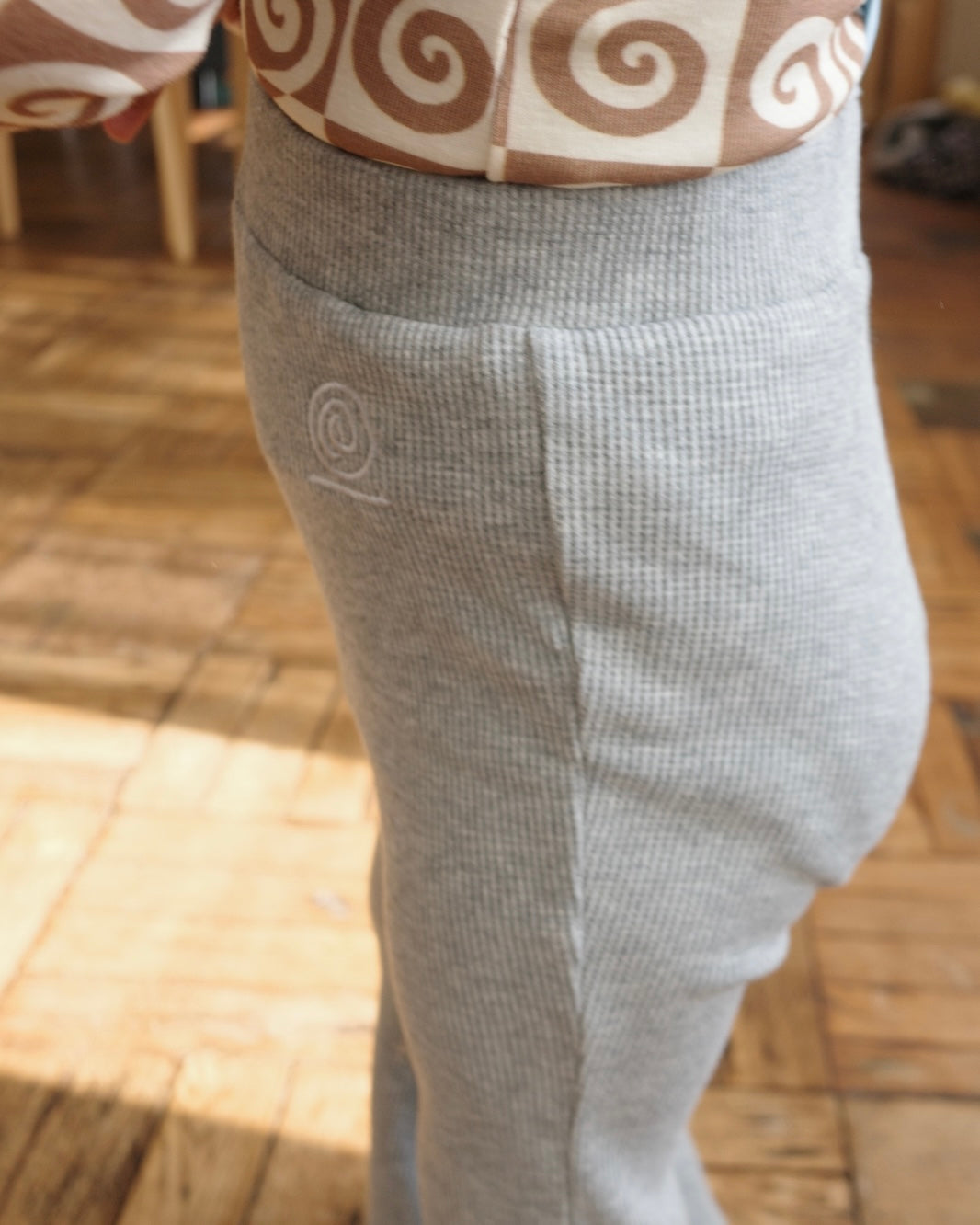 paperbalm   leggings （gray×sax）