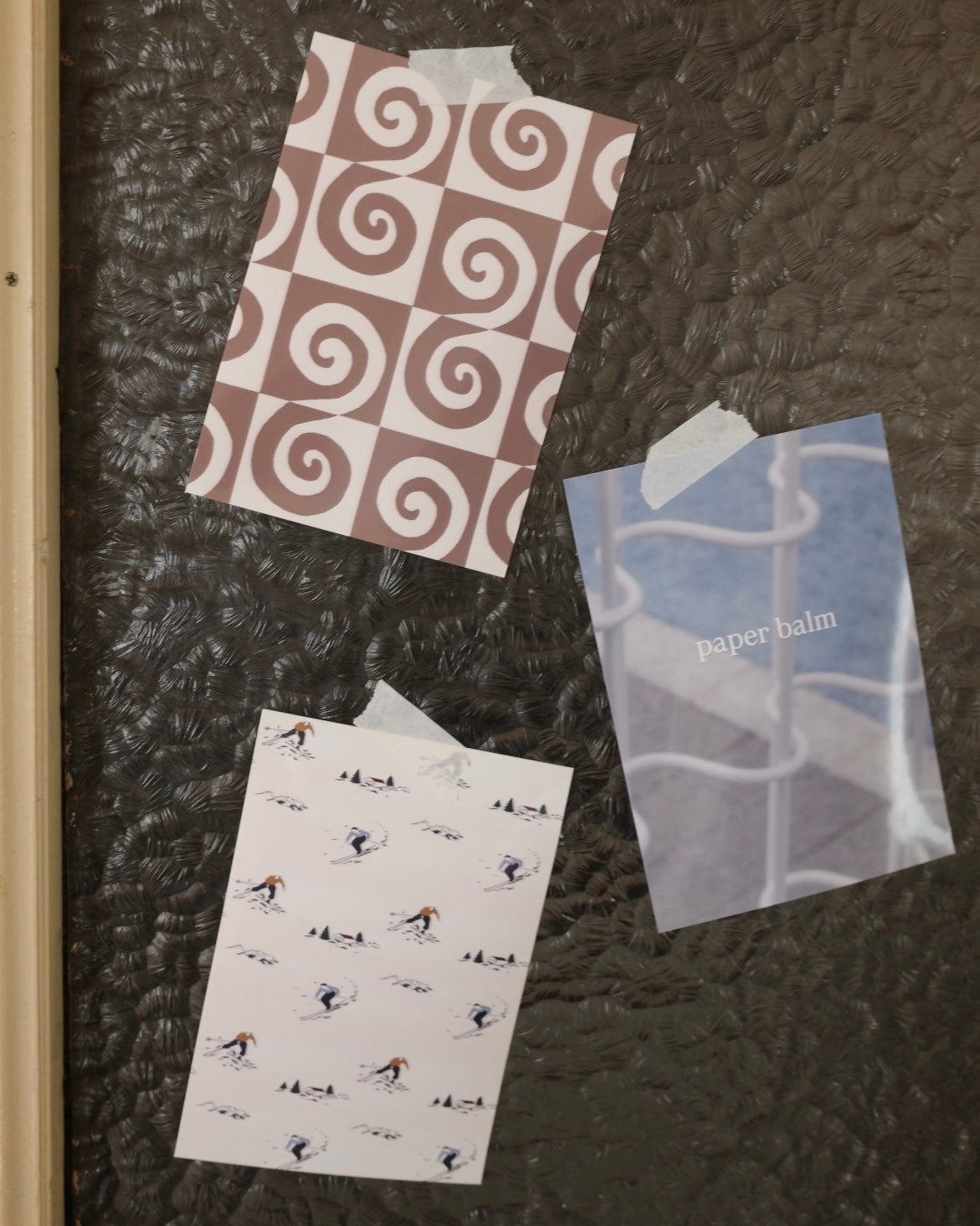 paperbalm   leggings （gray×sax）