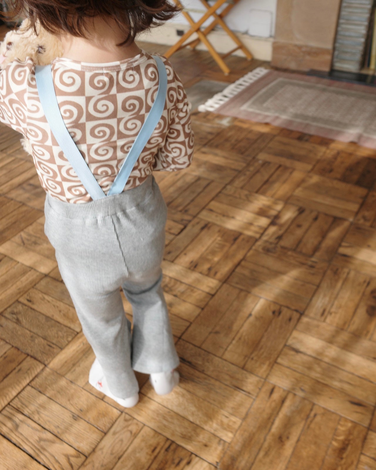 paperbalm   leggings （gray×sax）