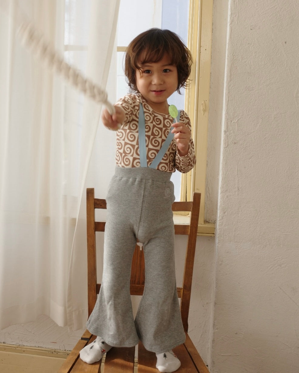 paperbalm   leggings （gray×sax）