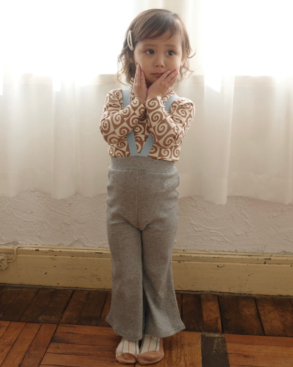 paperbalm   leggings （gray×sax）
