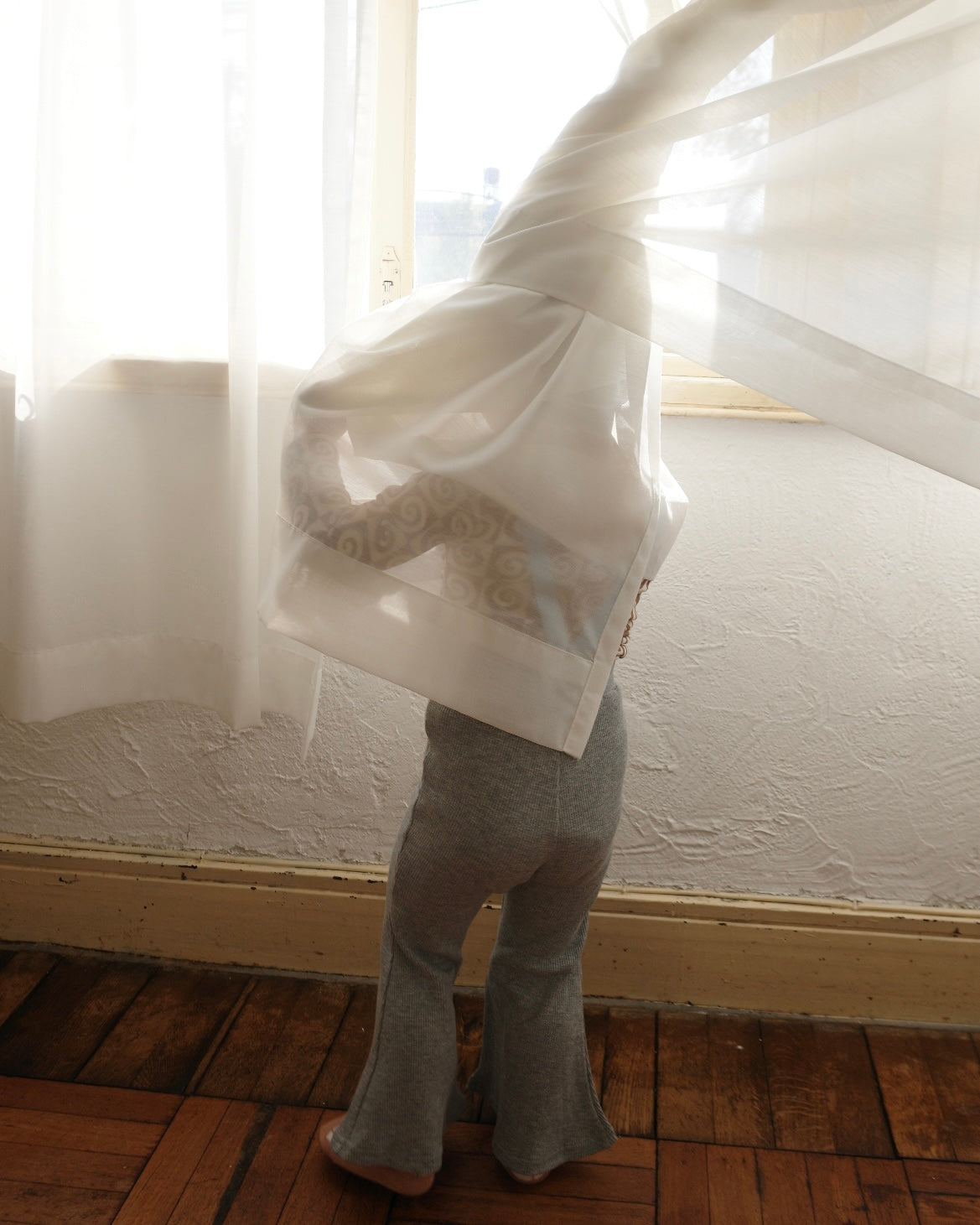 paperbalm   leggings （gray×sax）