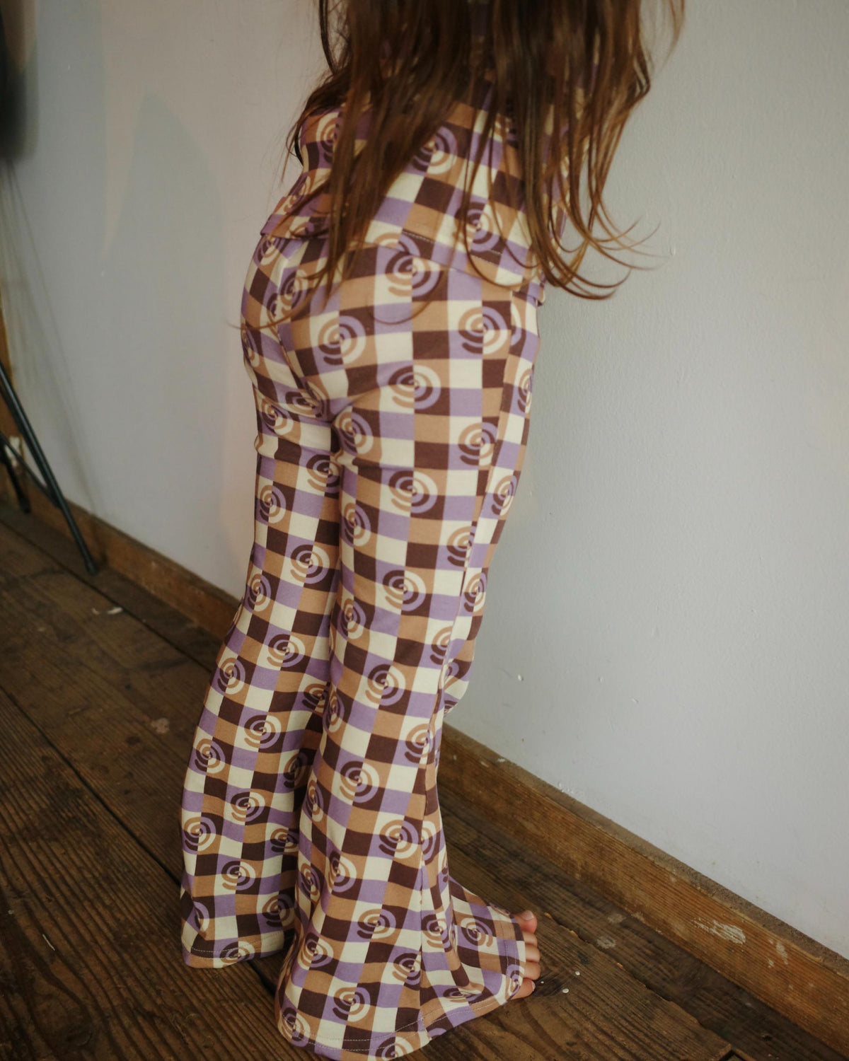 【POPUP先行/10.16 NEW】paper balm  SWIRL CHECK PANTS