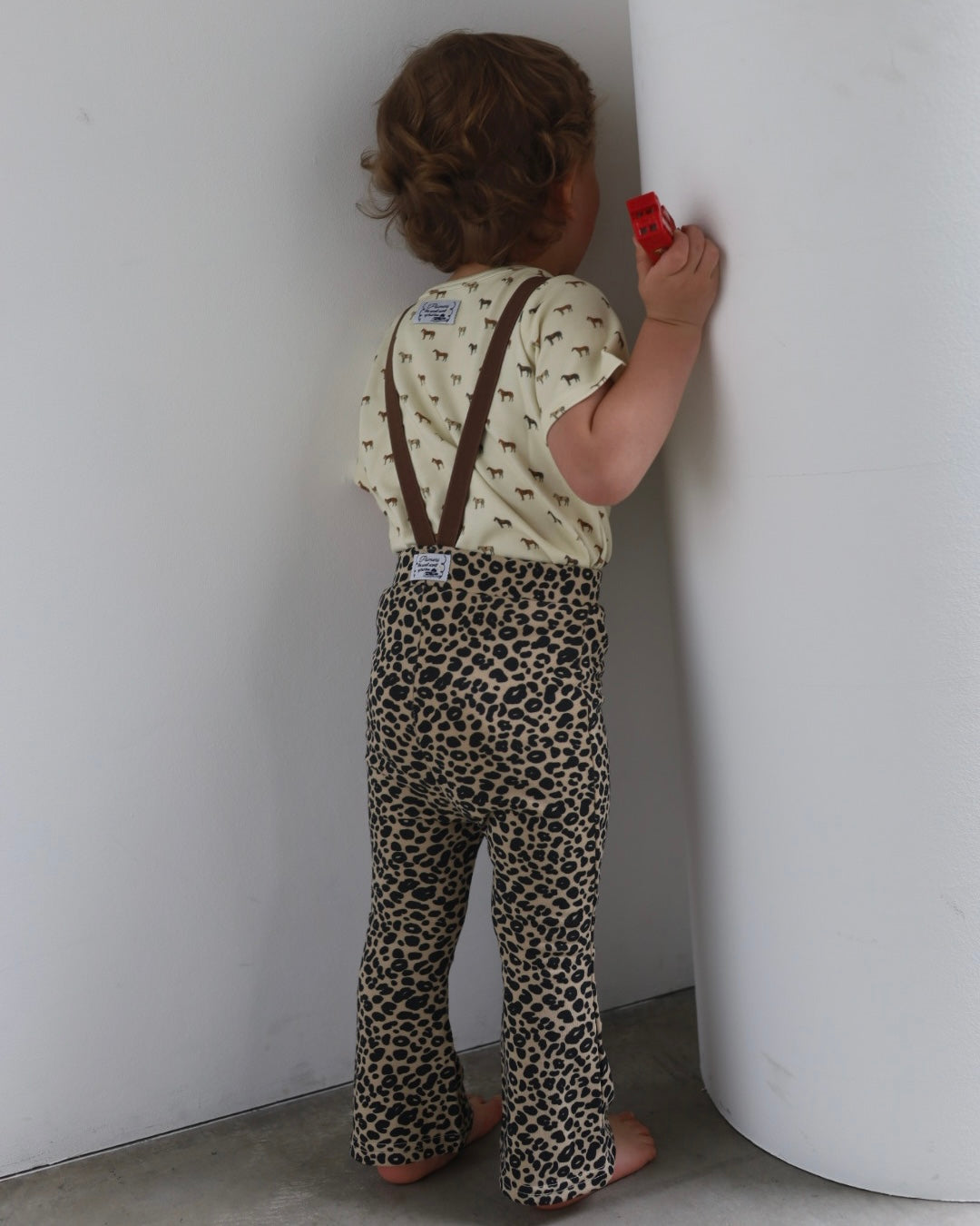 POIMERI  petit leopard flare pants