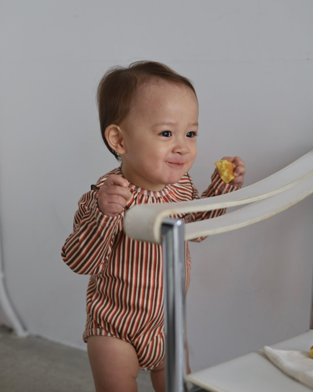 POIMERI Orangette stripe rompers