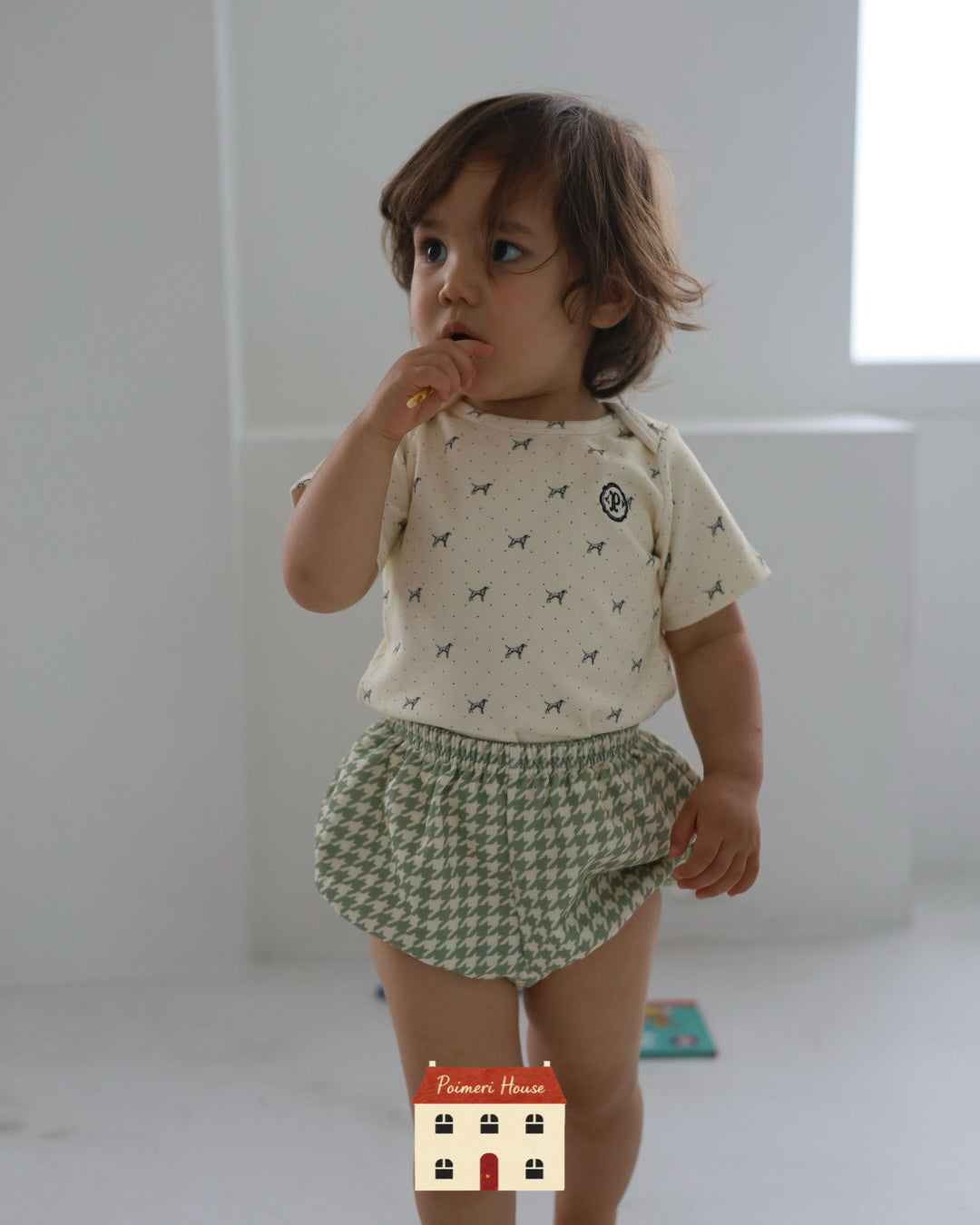 【 6.12 21:00～ Launch 】POIMERI　green houndstooth bloomers