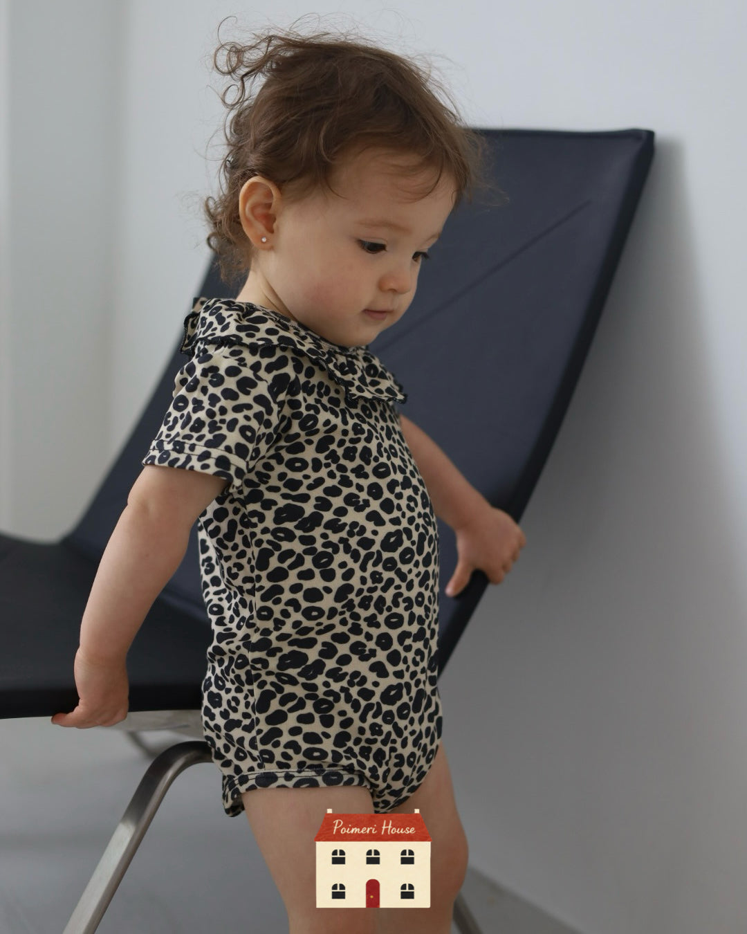 【 6.12 21:00～ Launch 】POIMERI　petit leopard frill rompers