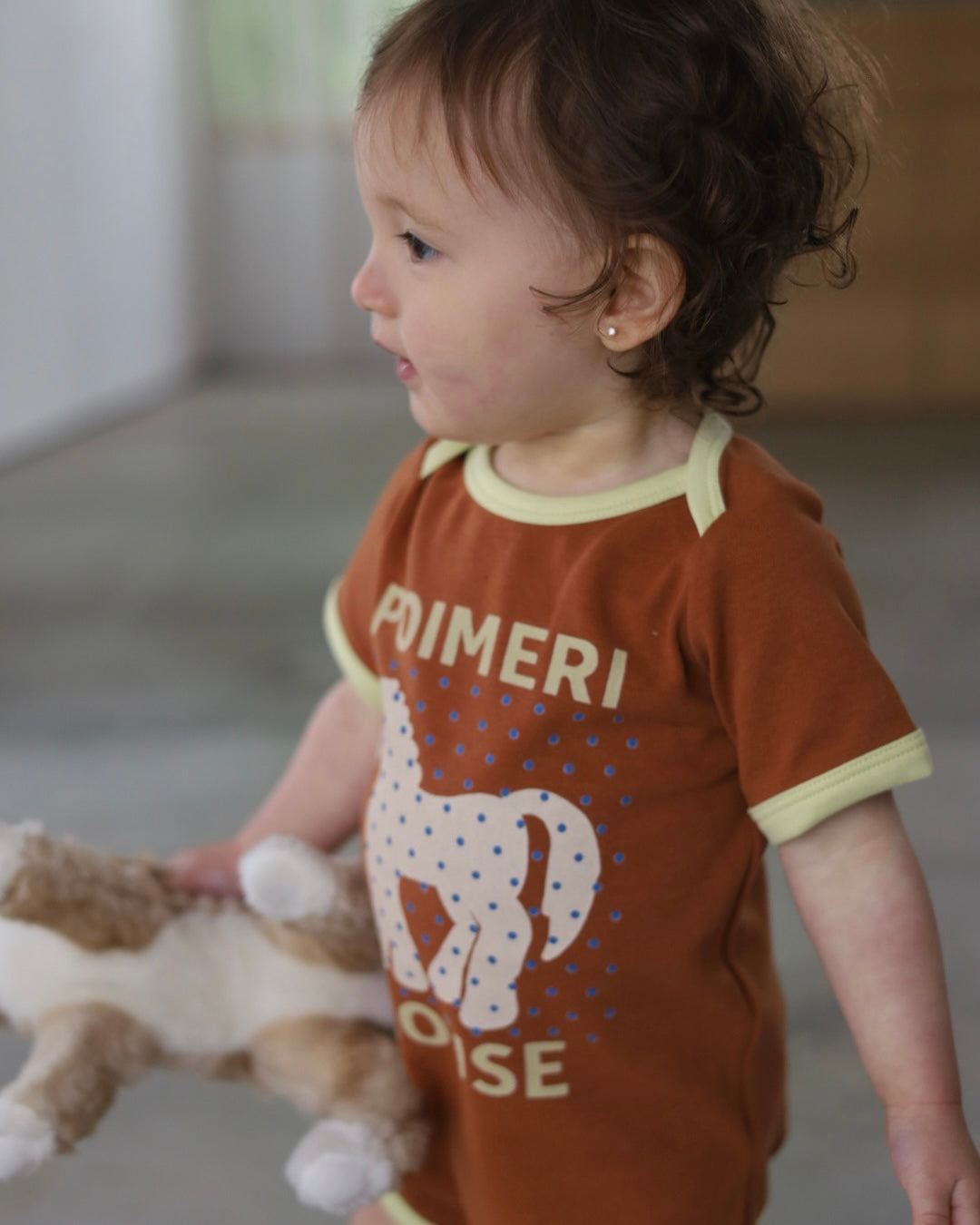 POIMERI   dot horse rompers