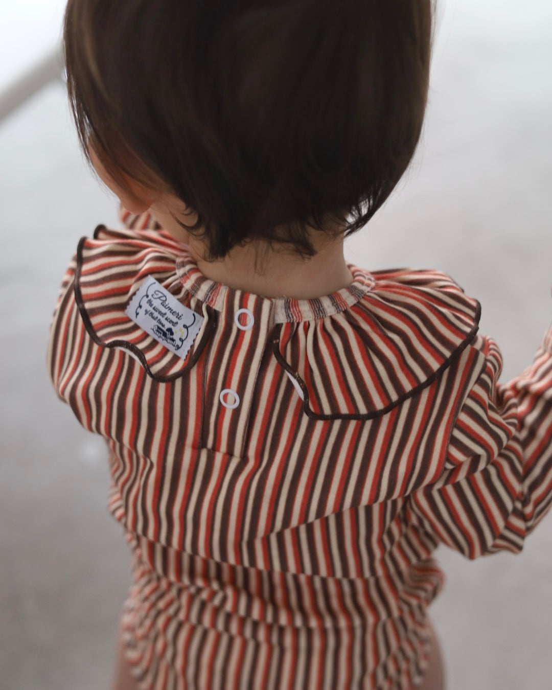 POIMERI Orangette stripe rompers