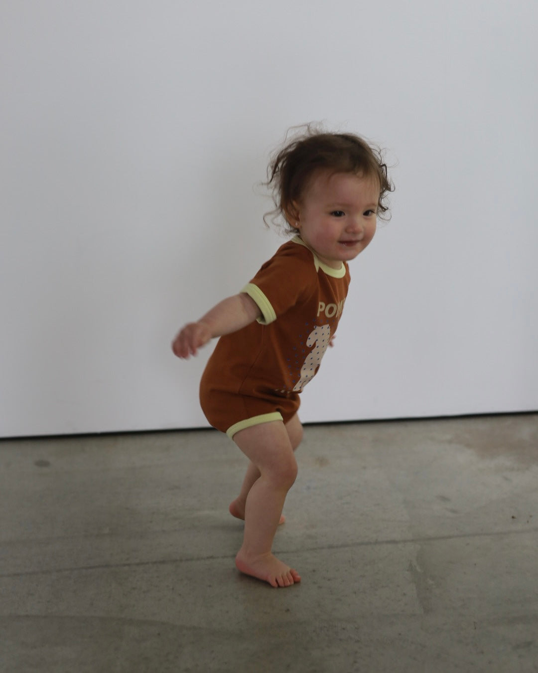 POIMERI   dot horse rompers